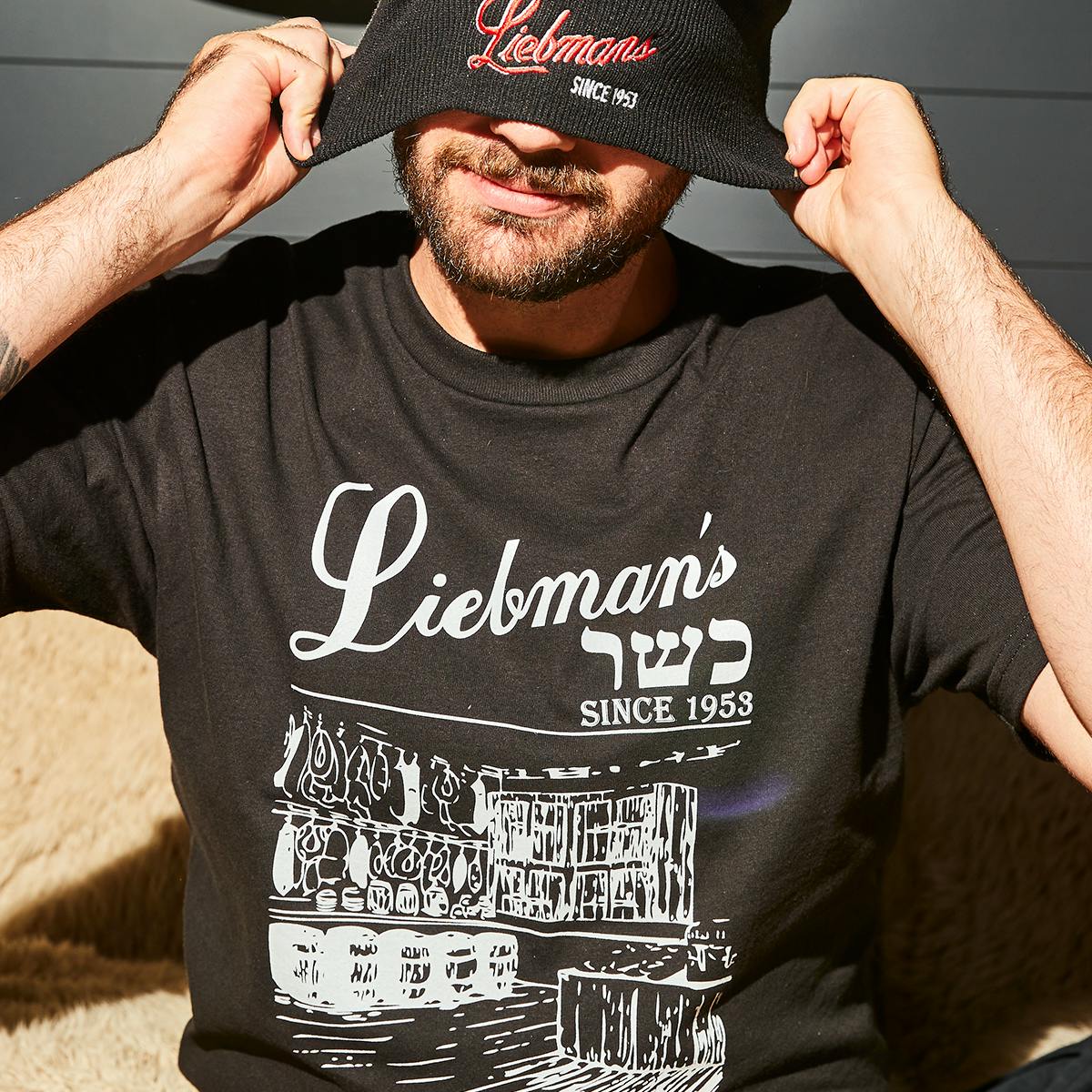 Laams × Optimum Gourment deli tee Liebman's Deli T-Shirt by Liebman's Kosher Deli | Goldbelly