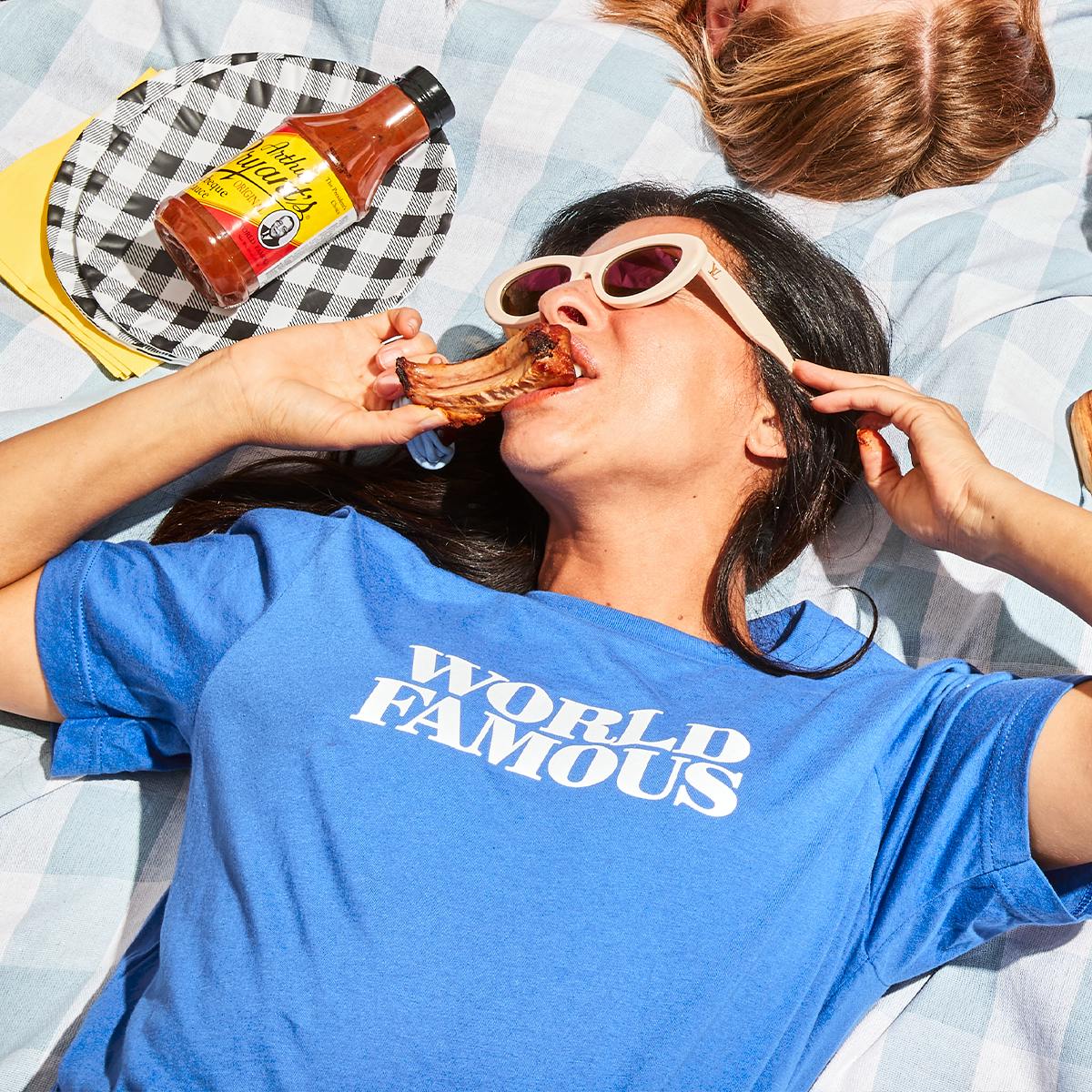 "World Famous" T-Shirt by Arthur Bryant's Barbeque