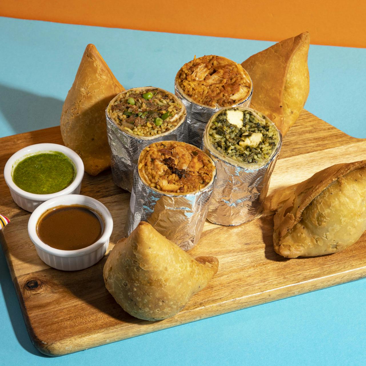 Indian Burritos + Samosas by Curry Up Now
