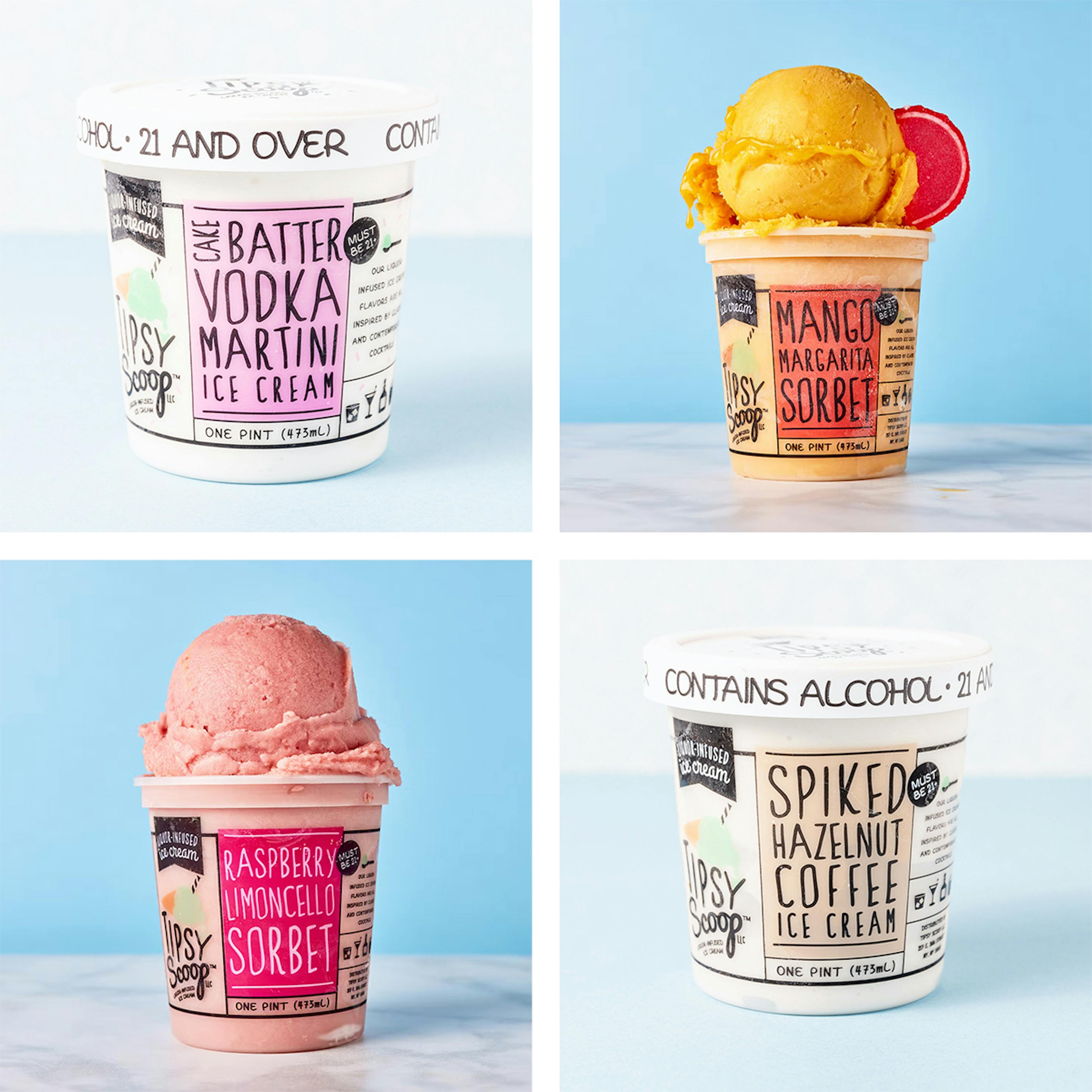 Boozy Favorites Collection - 6 Pints by Tipsy Scoop Boozy Ice Cream
