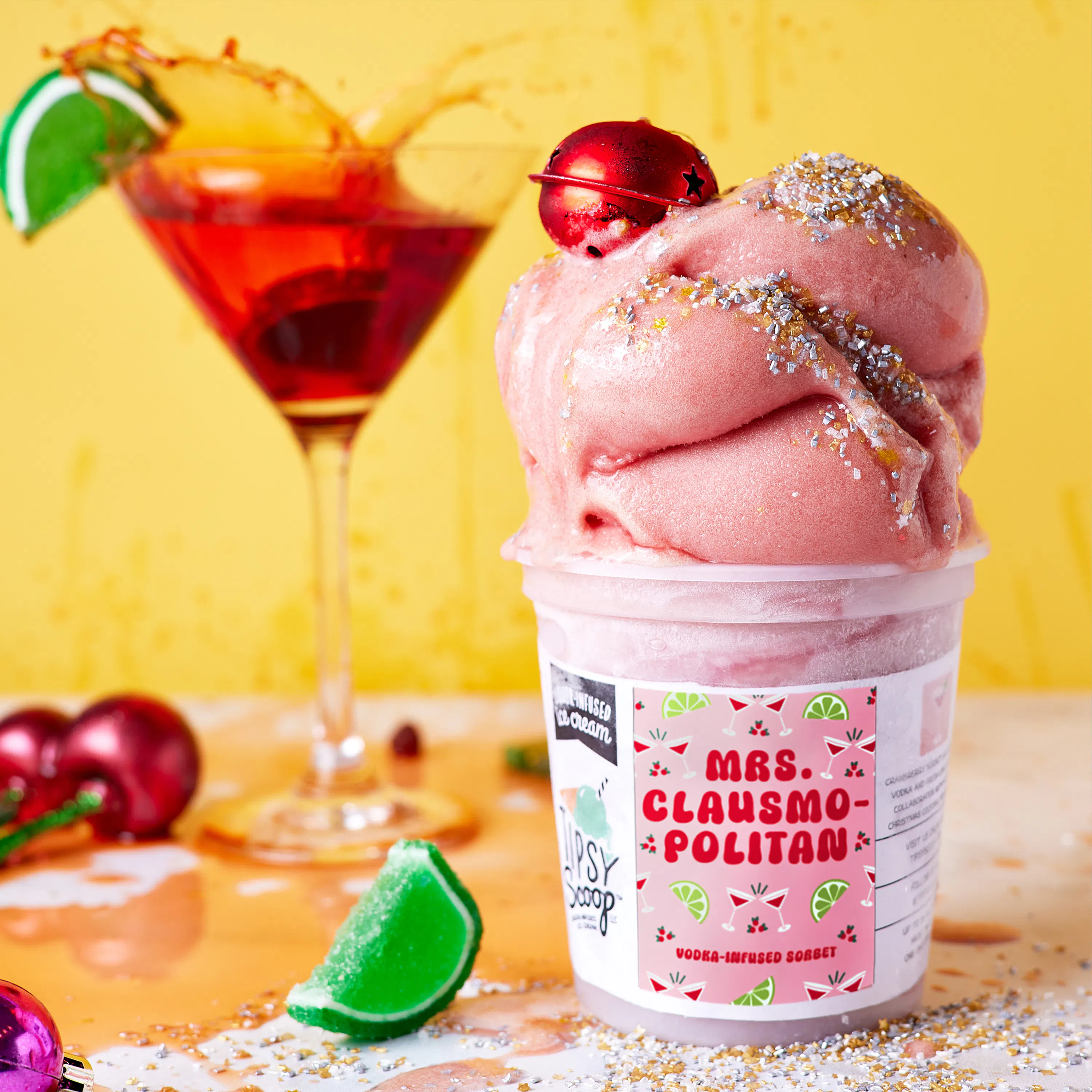 "Holiday Spirits" Boozy Ice Cream - 4 Pints by Tipsy Scoop Boozy Ice Cream - Alternate image 3