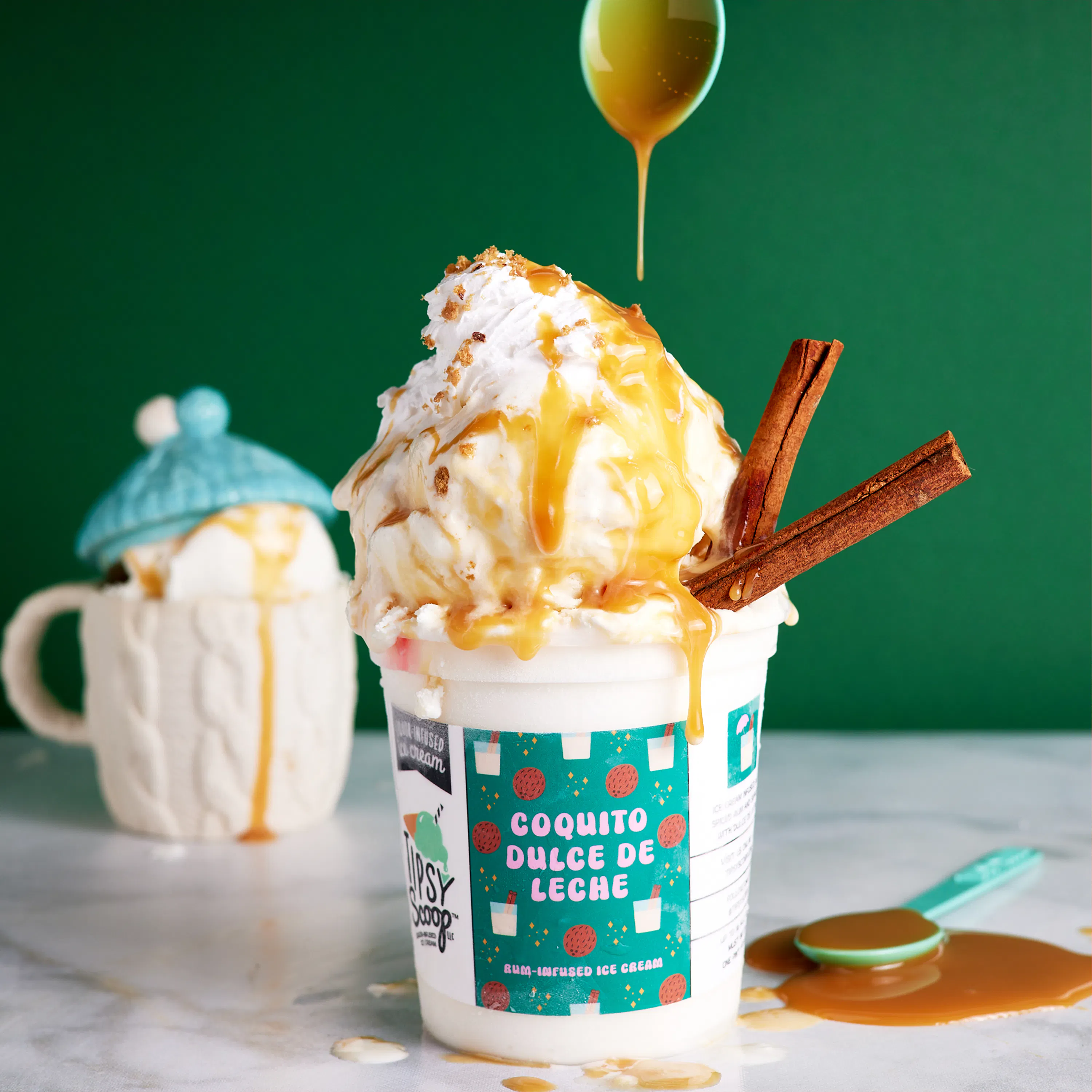 "Holiday Spirits" Boozy Ice Cream - 4 Pints by Tipsy Scoop Boozy Ice Cream - Alternate image 1