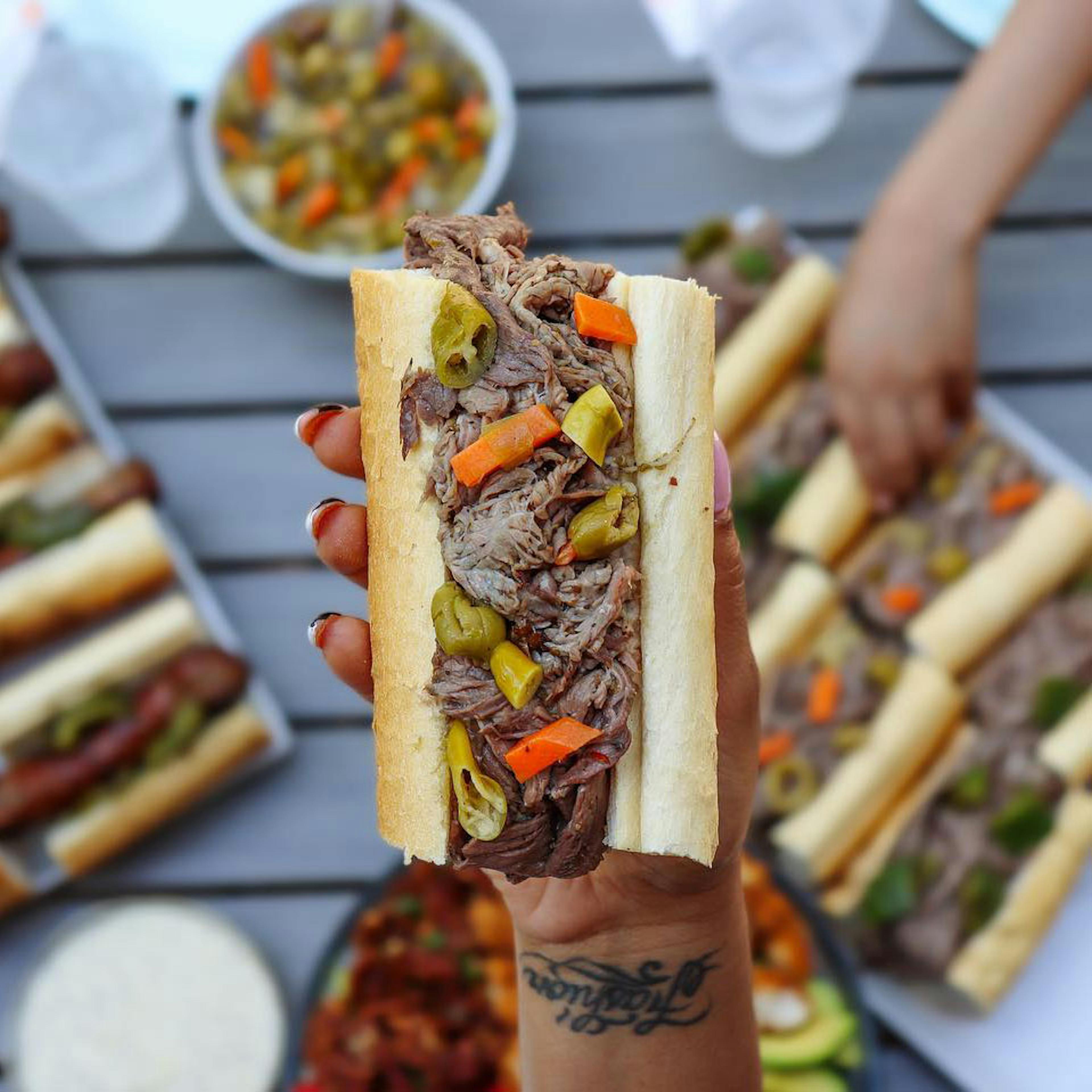 Italian Beef Sandwich Kit - 8 Pack by Buona Italian Beef - Alternate image 1
