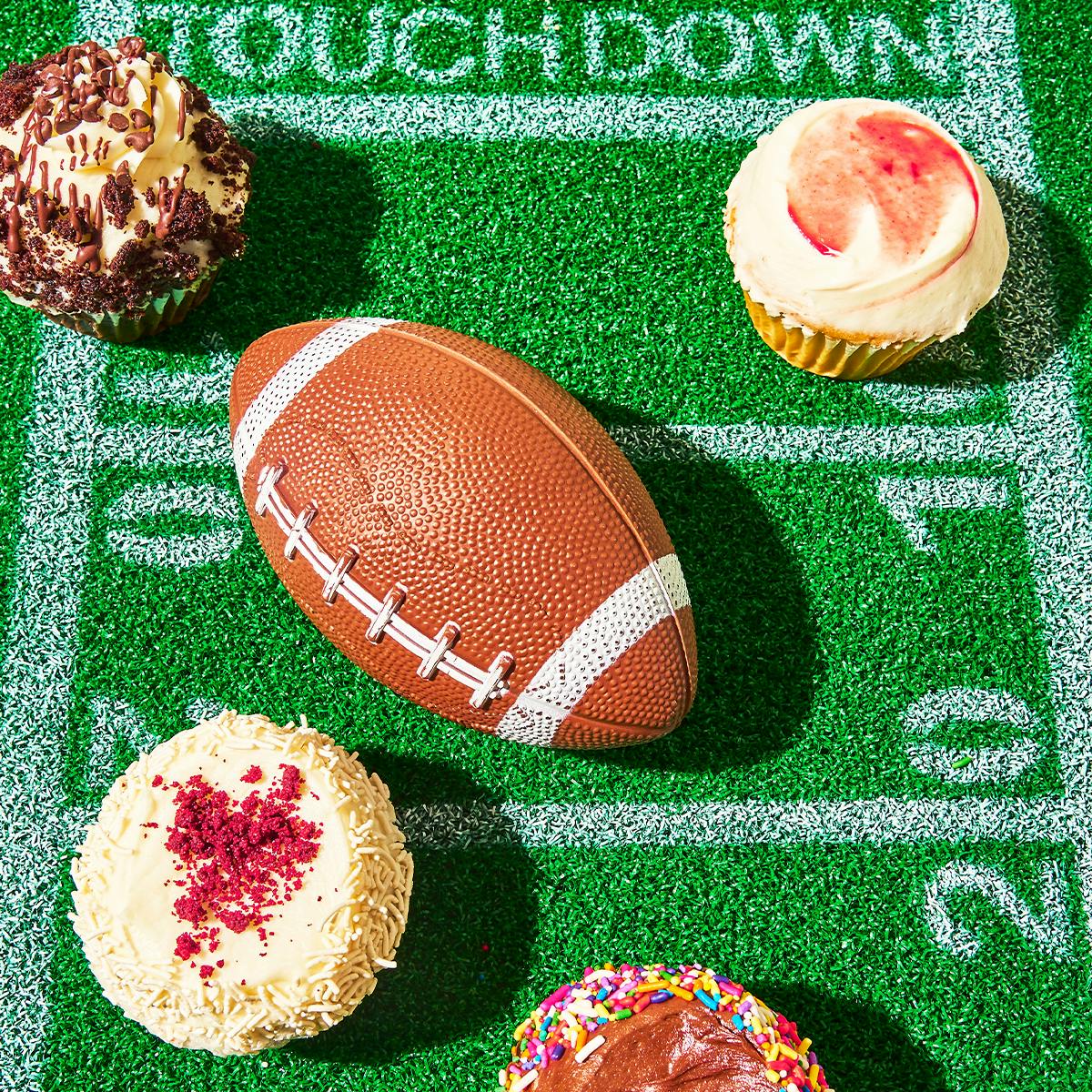 Super Bowl Jumbo Cupcakes - Choose Your Own 12 Pack by Crumbs Bakeshop