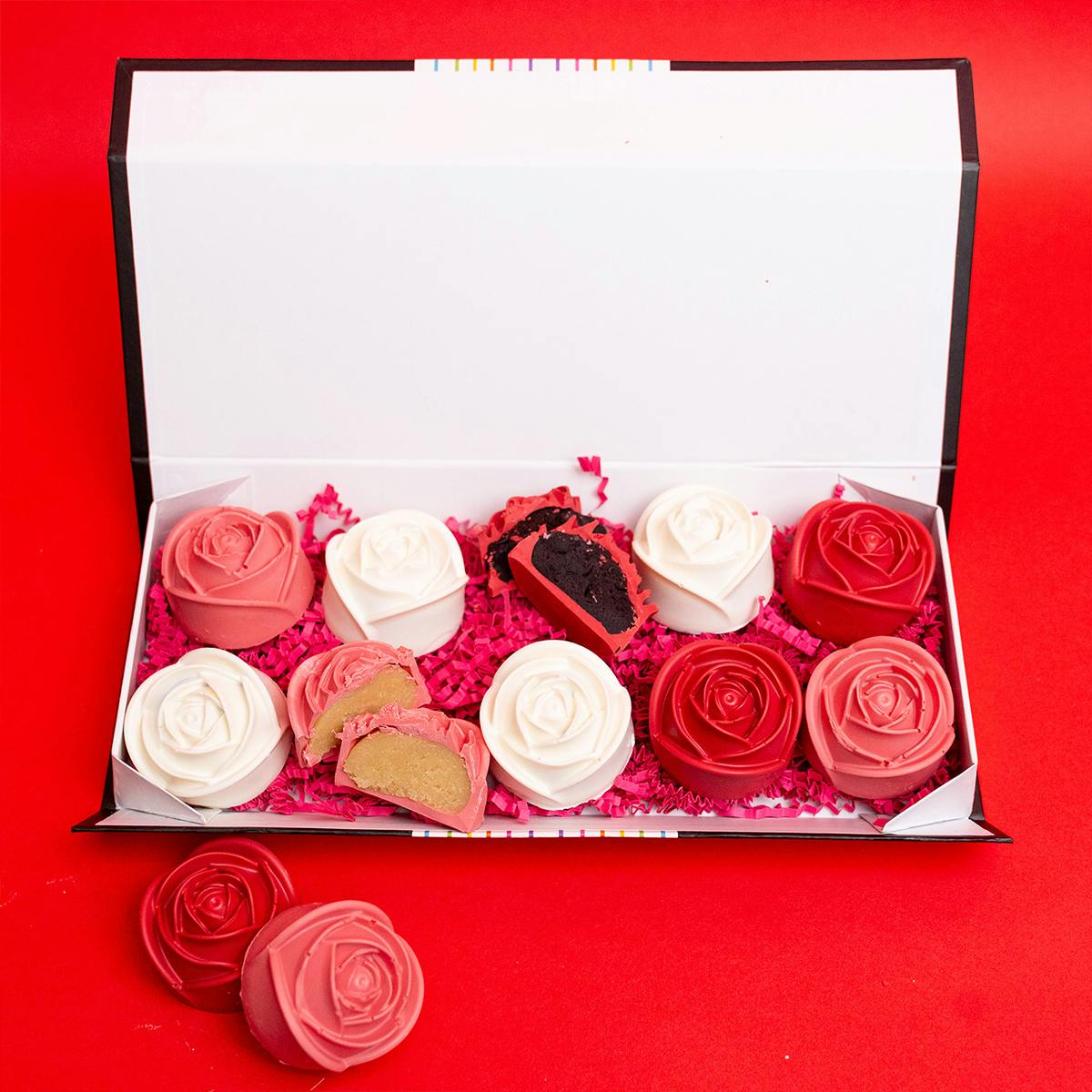 Rose Cake Balls - 10 Pack by Flour Shop - Alternate image 1