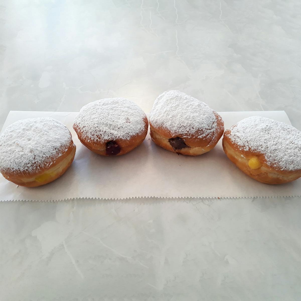 "Taste of Mardi Gras" Paczki Donut Sampler - 8 Pack by Primo's Donuts