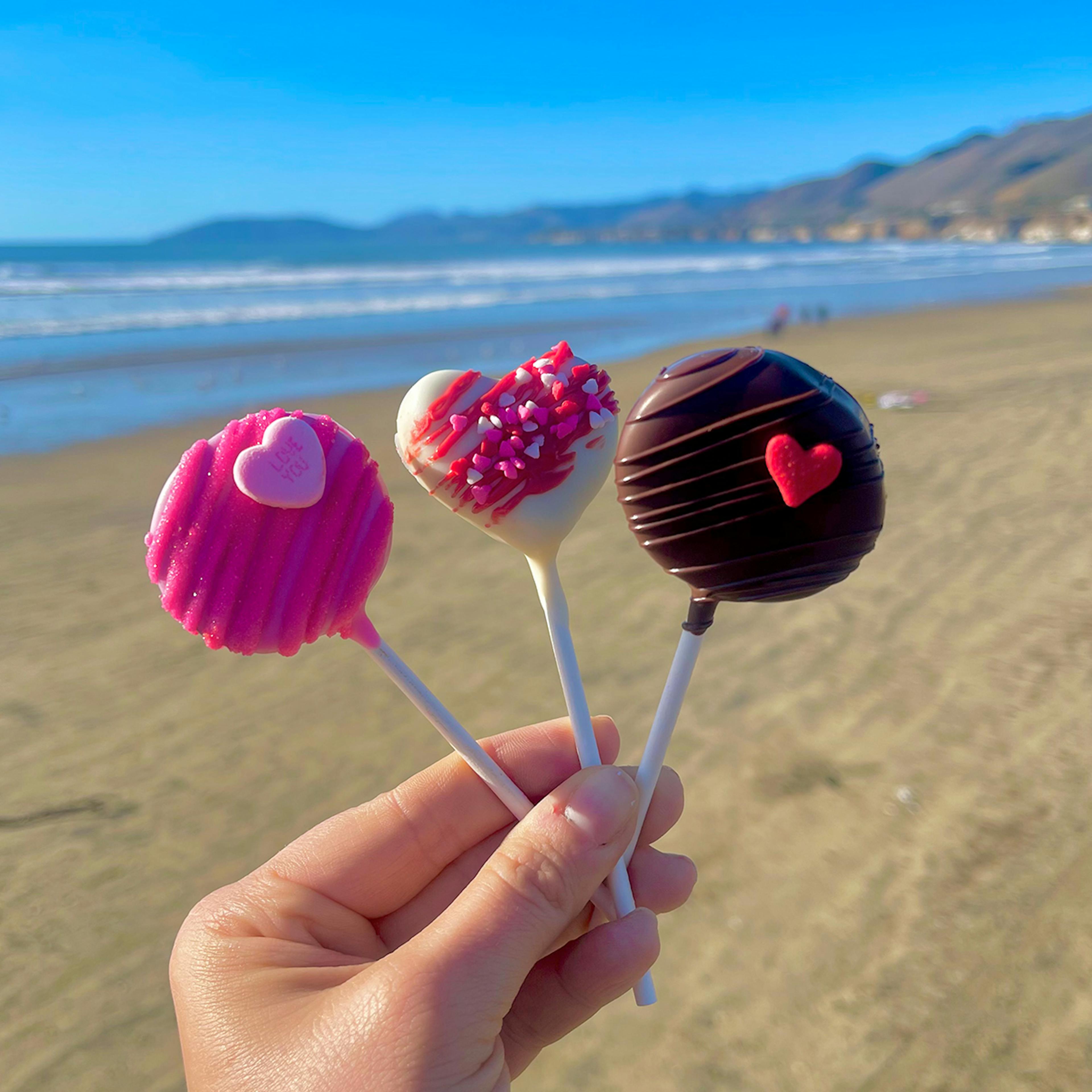 Valentine's Day Cake Pops - 12 Pack by Splash Cafe