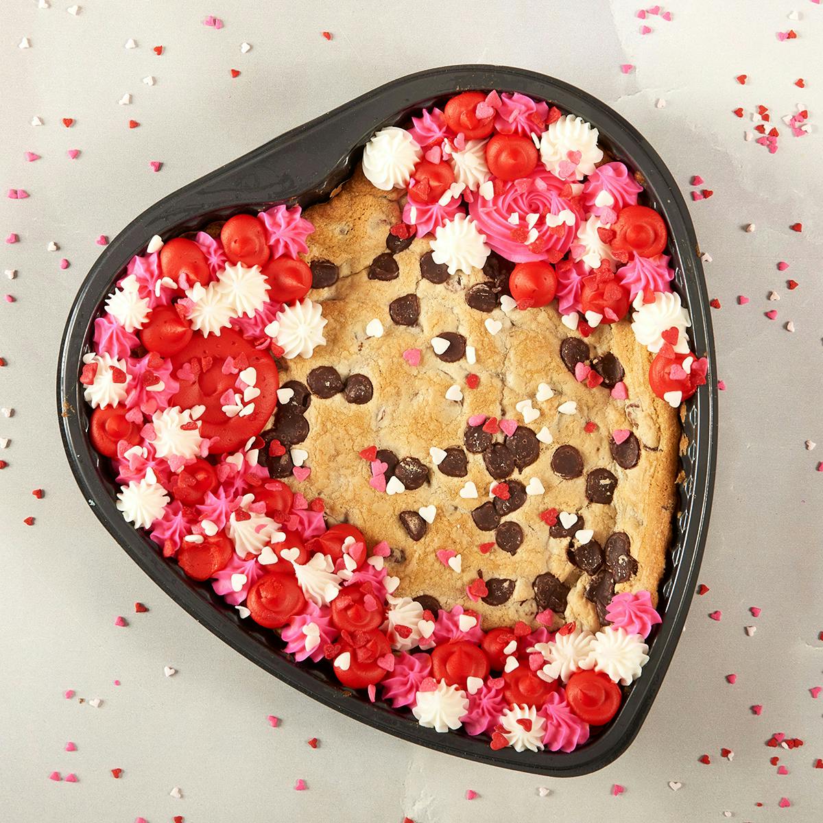 Valentine's Day Heart Cookie Cake by Cookie DŌ