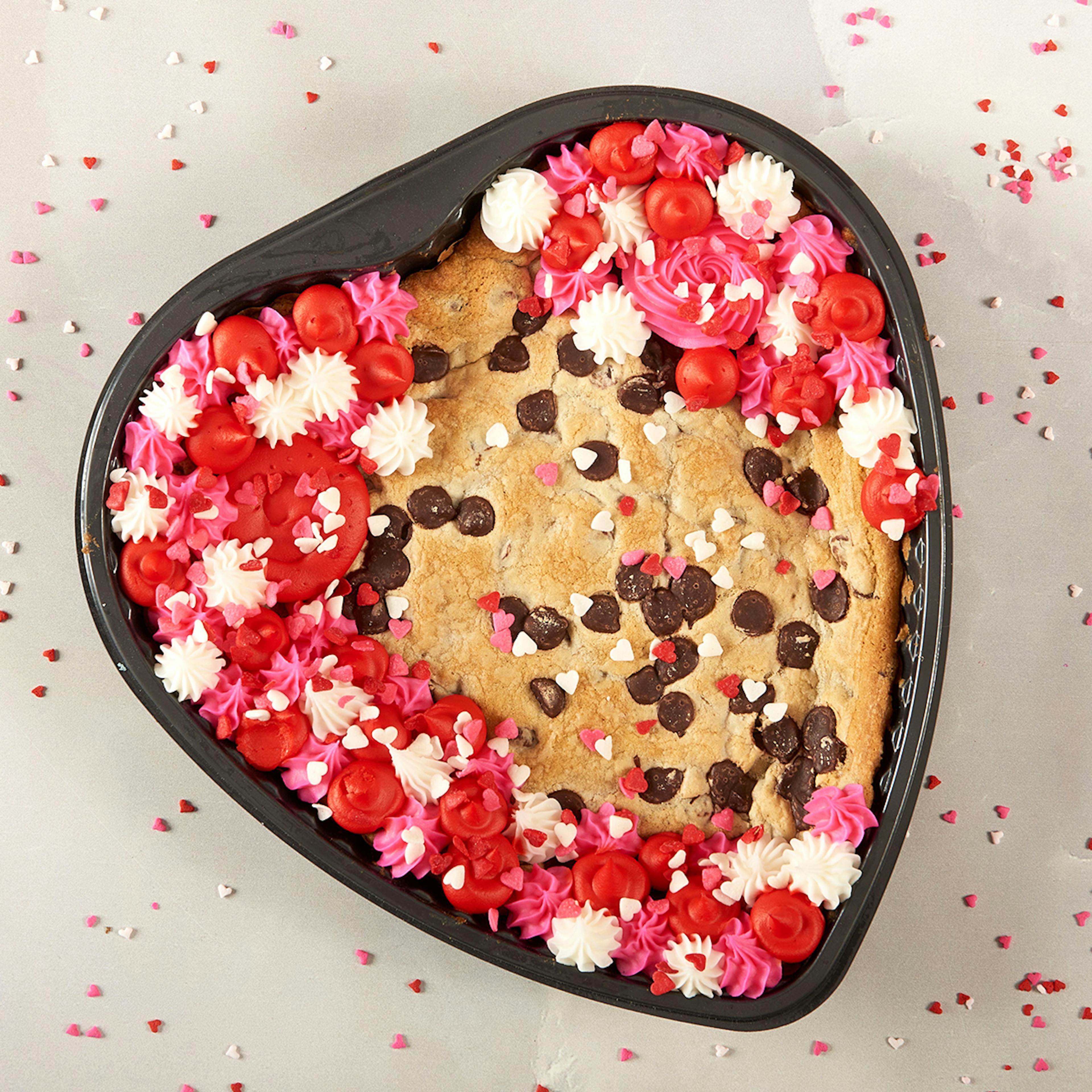 Valentine's Day Heart Cookie Cake by Cookie DŌ