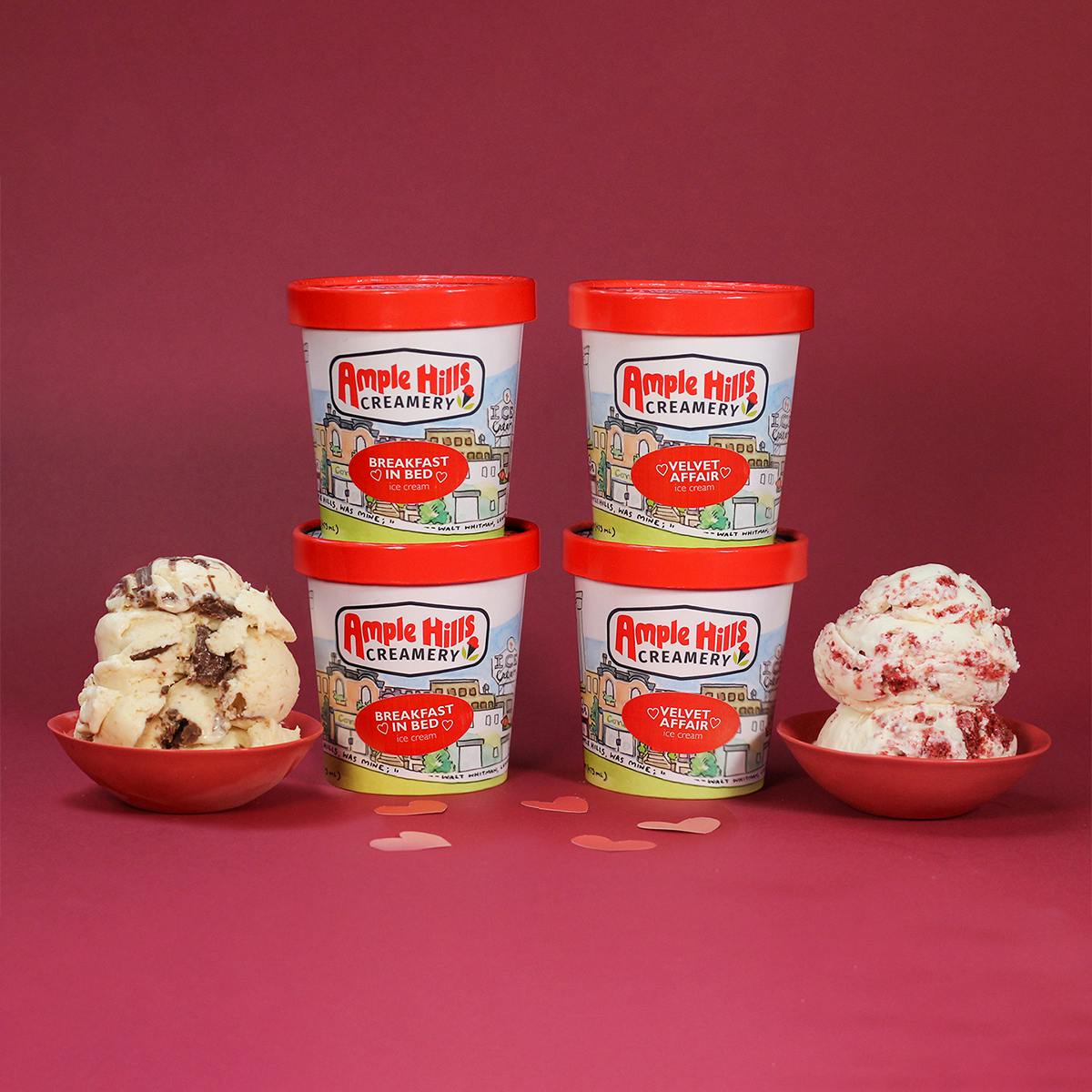 Valentine's Day Ample Love Ice Cream - 4 Pints by Ample Hills Creamery