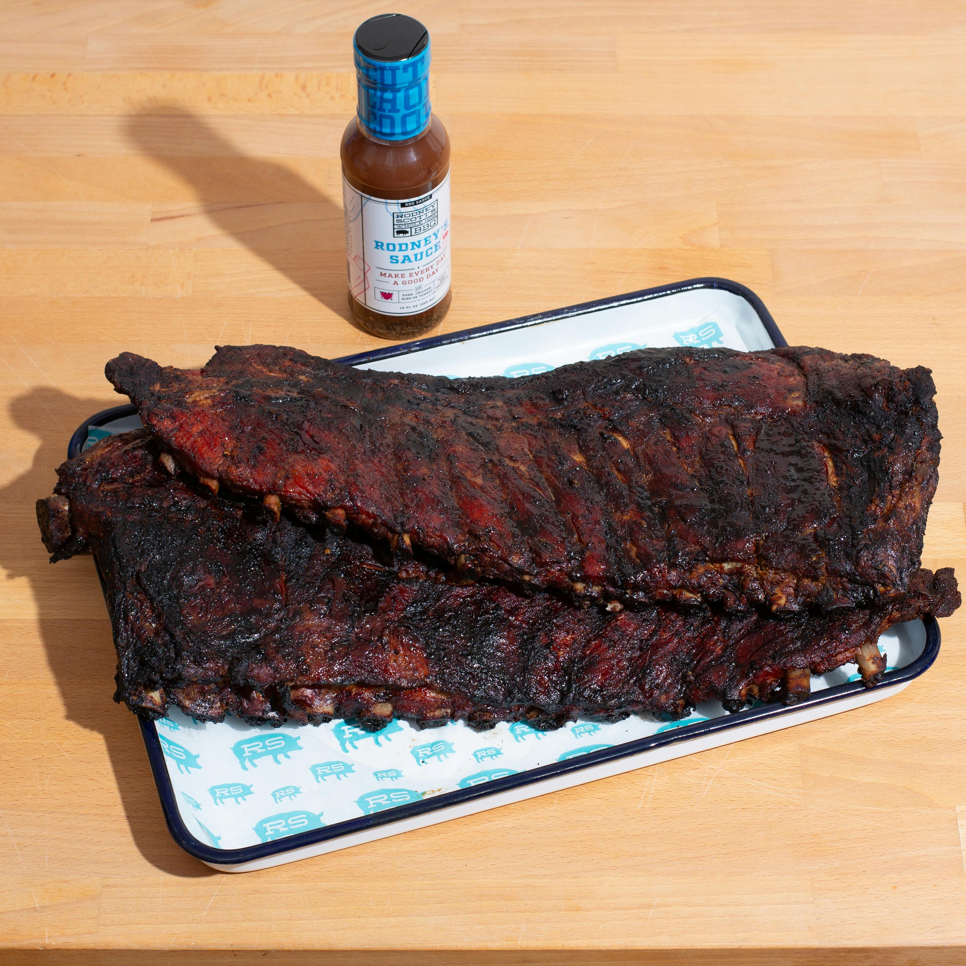 Smoked Glazed Pork Spare Ribs BBQ Sauce by Rodney Scott's