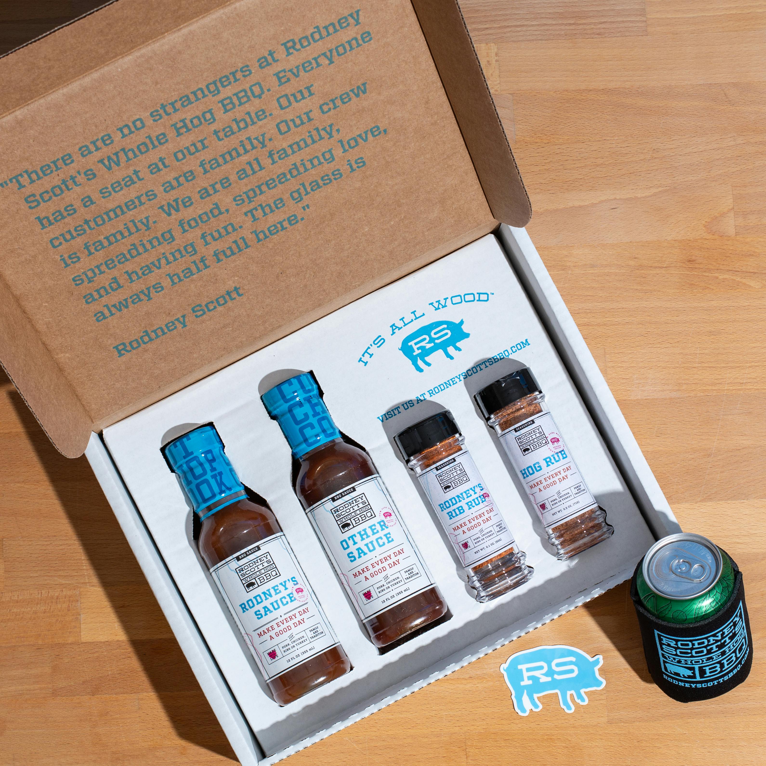 Pitmaster BBQ Sauce Rub Gift Box by Rodney Scott's Whole Hog BBQ