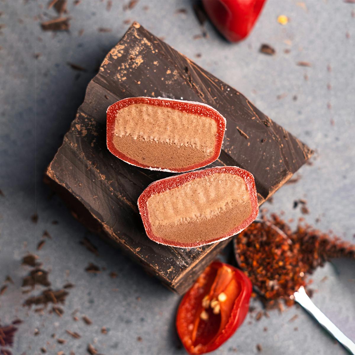 Valentine's Day Strawberry & Chocolate Mochi Ice Cream - Buy 24 Get 4 FREE by Mochidoki - Alternate image 1