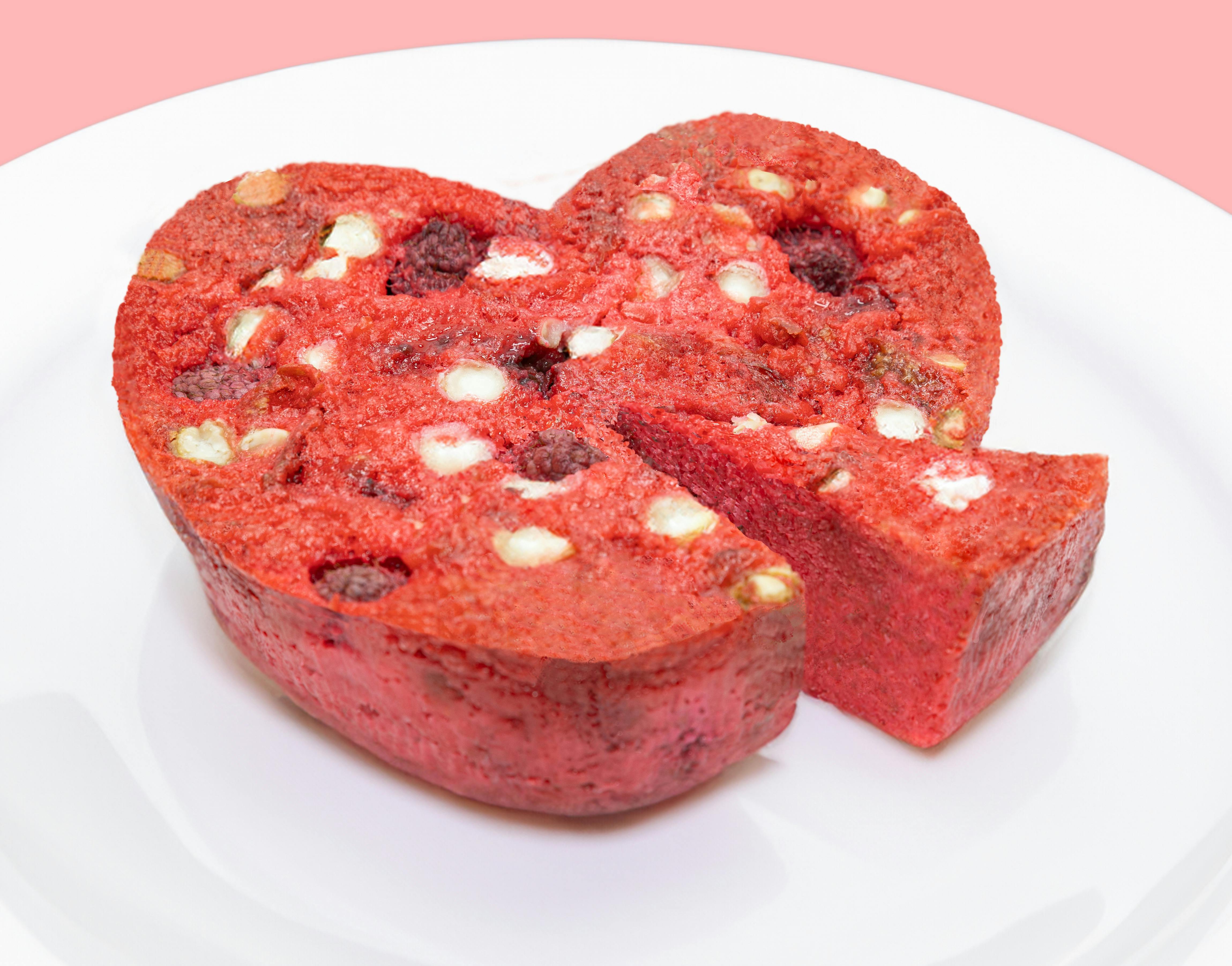 Valentine’s Day Raspberry White Chocolate Bread Pudding Tray by Chef Adrianne Calvo