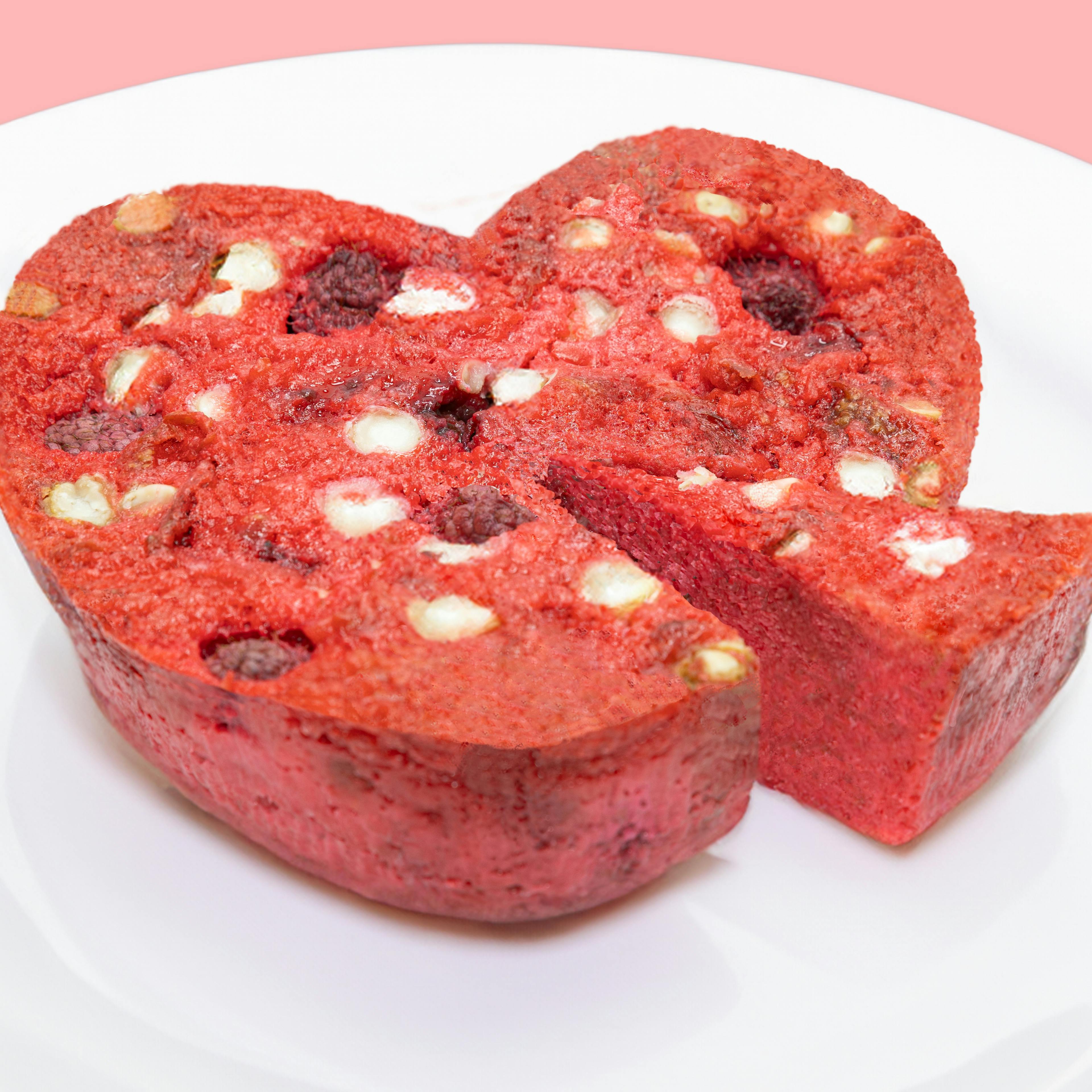 Valentine’s Day Raspberry White Chocolate Bread Pudding Tray by Chef Adrianne Calvo