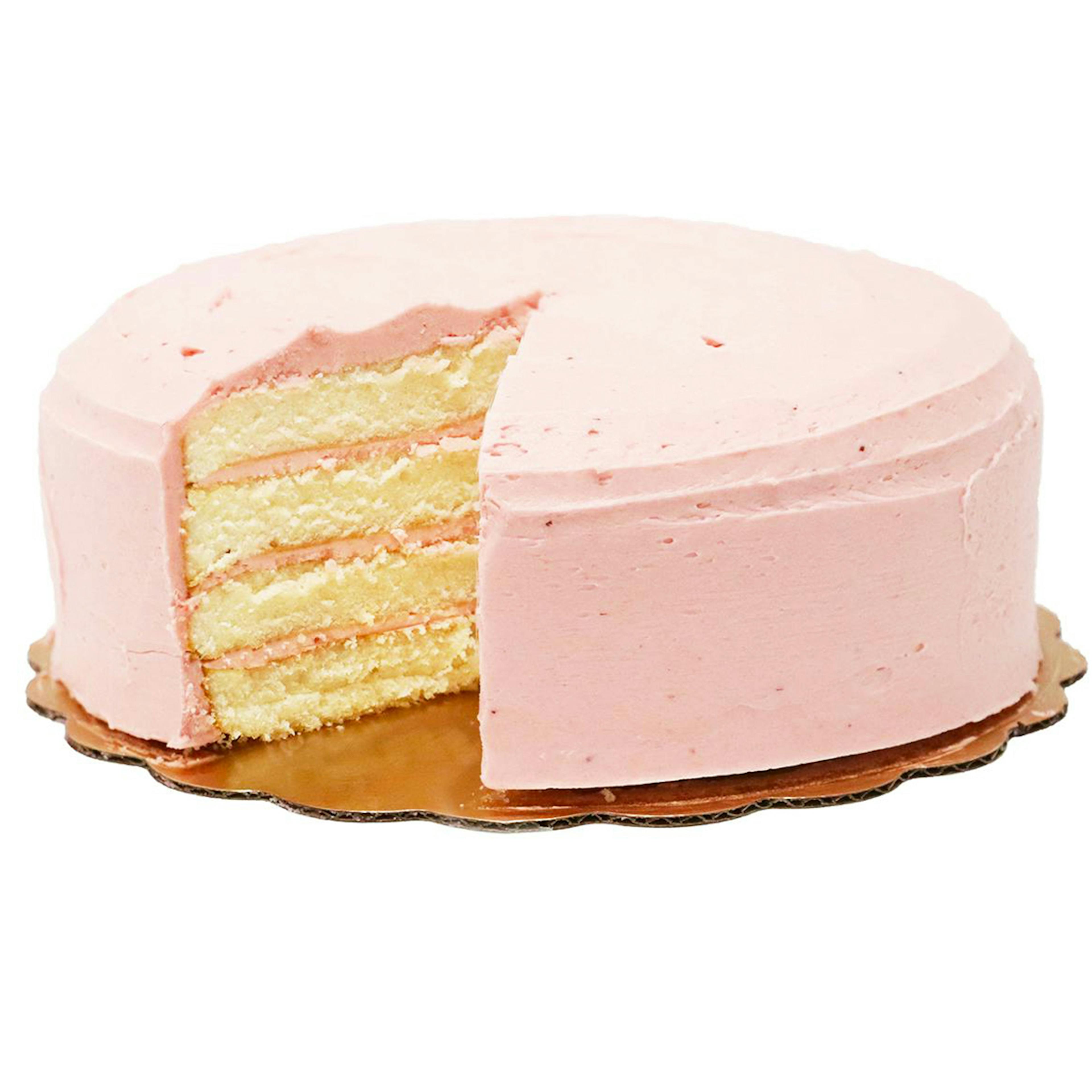 Valentine's Day Strawberry Cloud Cake by Caroline's Cakes