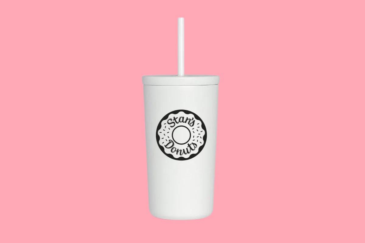 White Cold Tumbler by Stan's Donuts