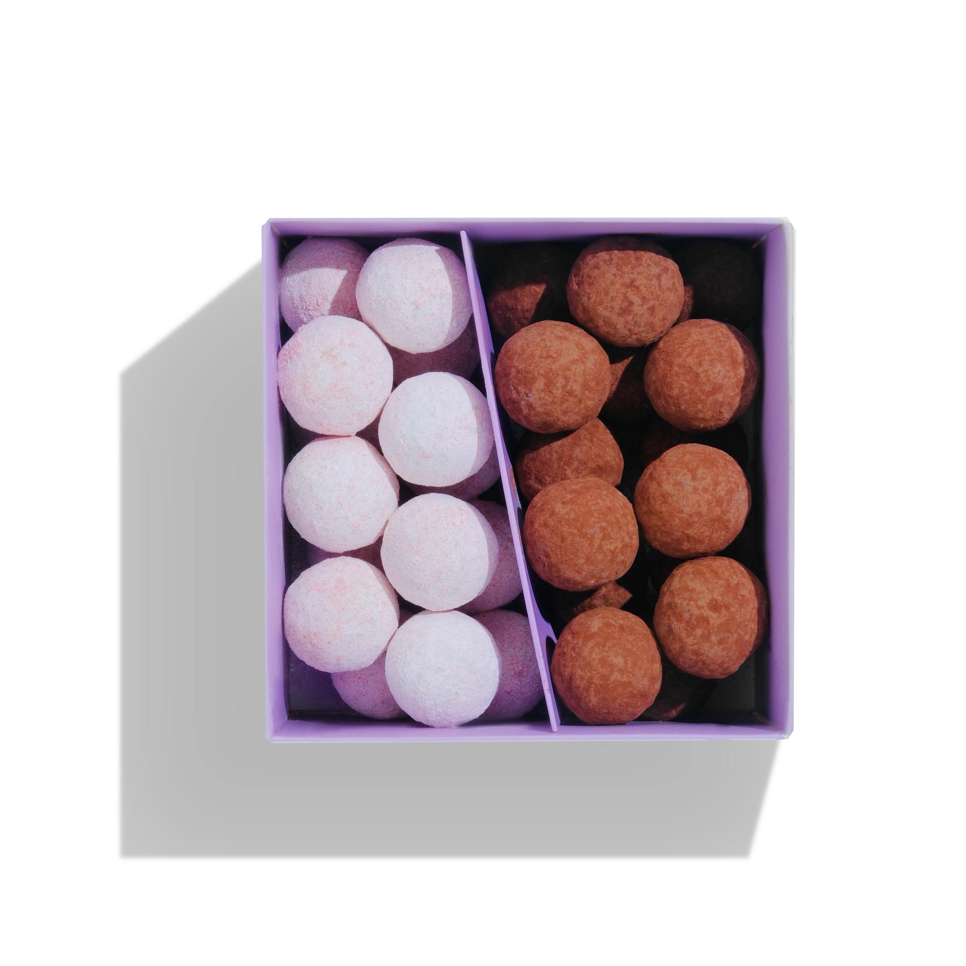 Dark Salted Caramel + White Strawberry Truffles - 30 Pack by Kreuther Handcrafted Chocolate - Alternate image 3