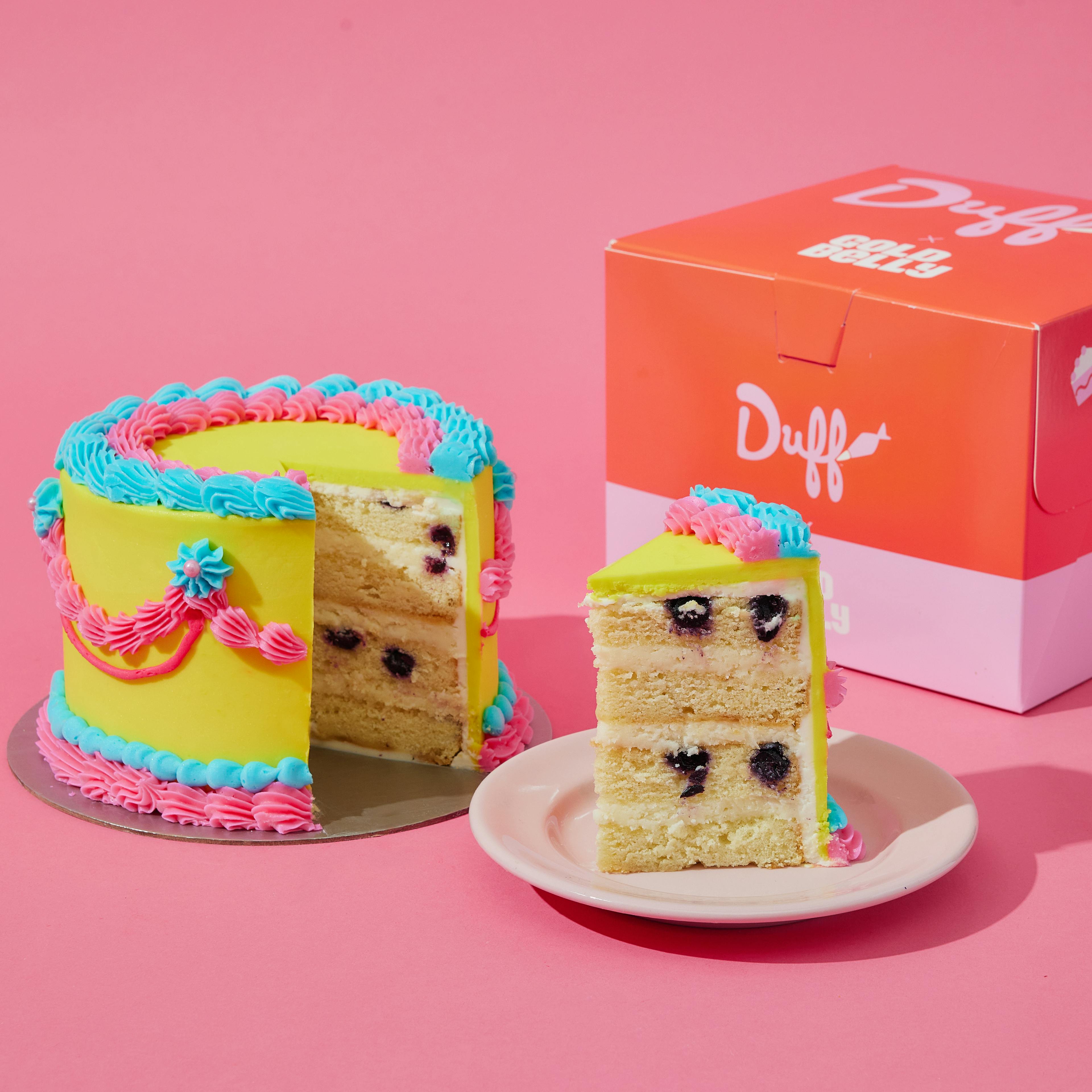 Vintage Lemon Blueberry Cake by Duff Goldman