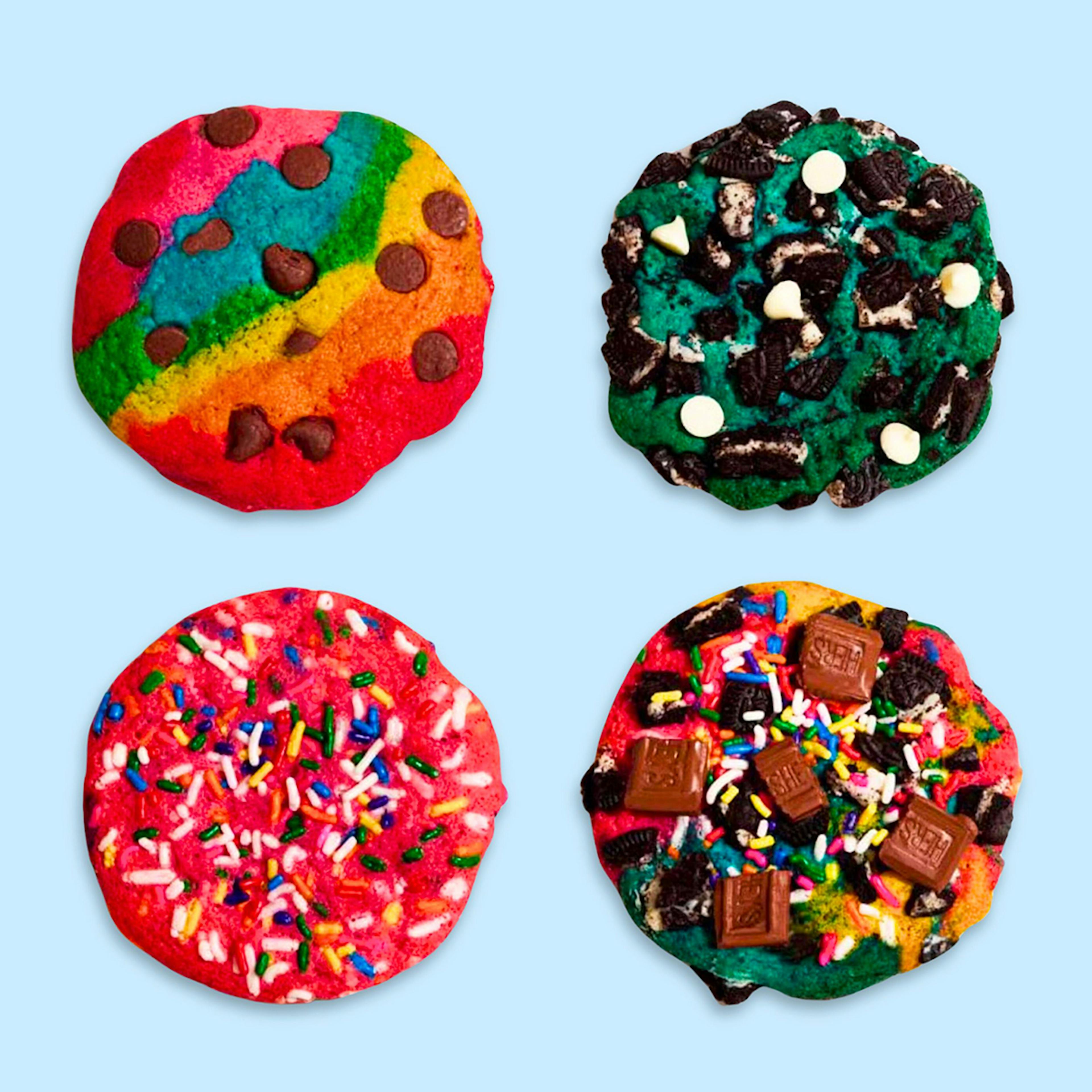 Assorted Rainbow Cookie Box - 8 Pack by Baked in Color - Alternate image 1