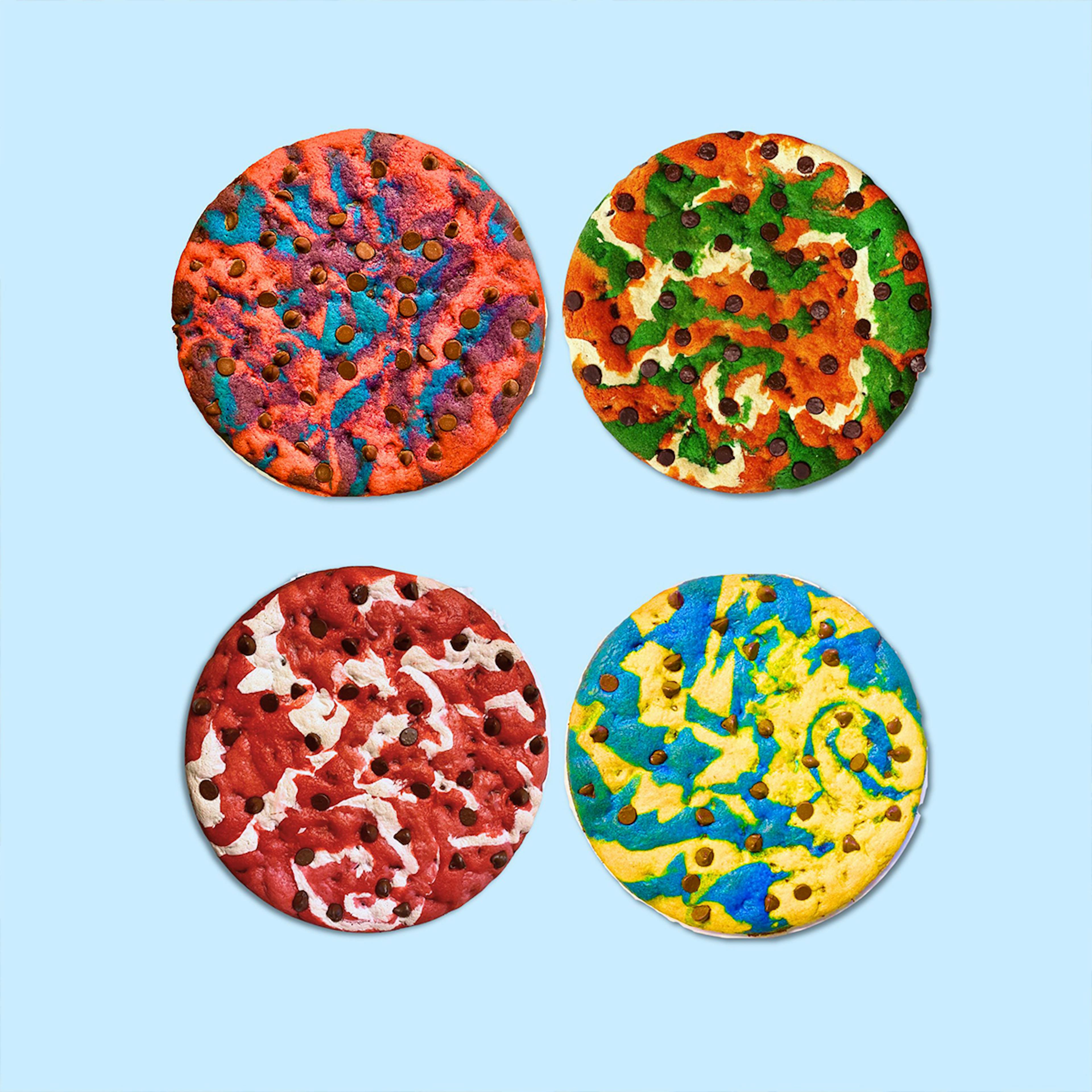 Choose Your Own Colors Chocolate Chip Cookie Cake by Baked in Color