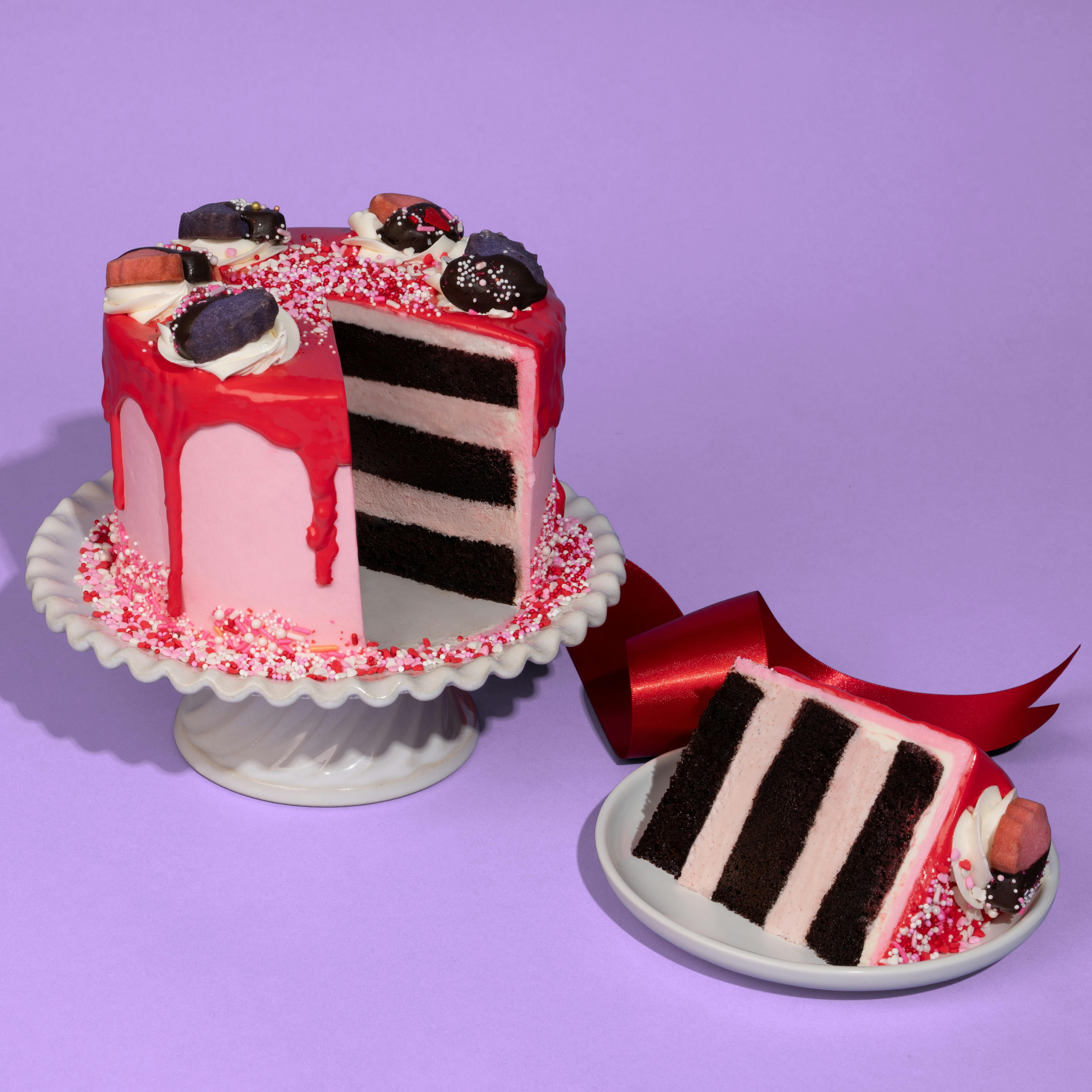 Valentine's Day Chocolate Strawberry Cake - 6" by The Goddess and Grocer