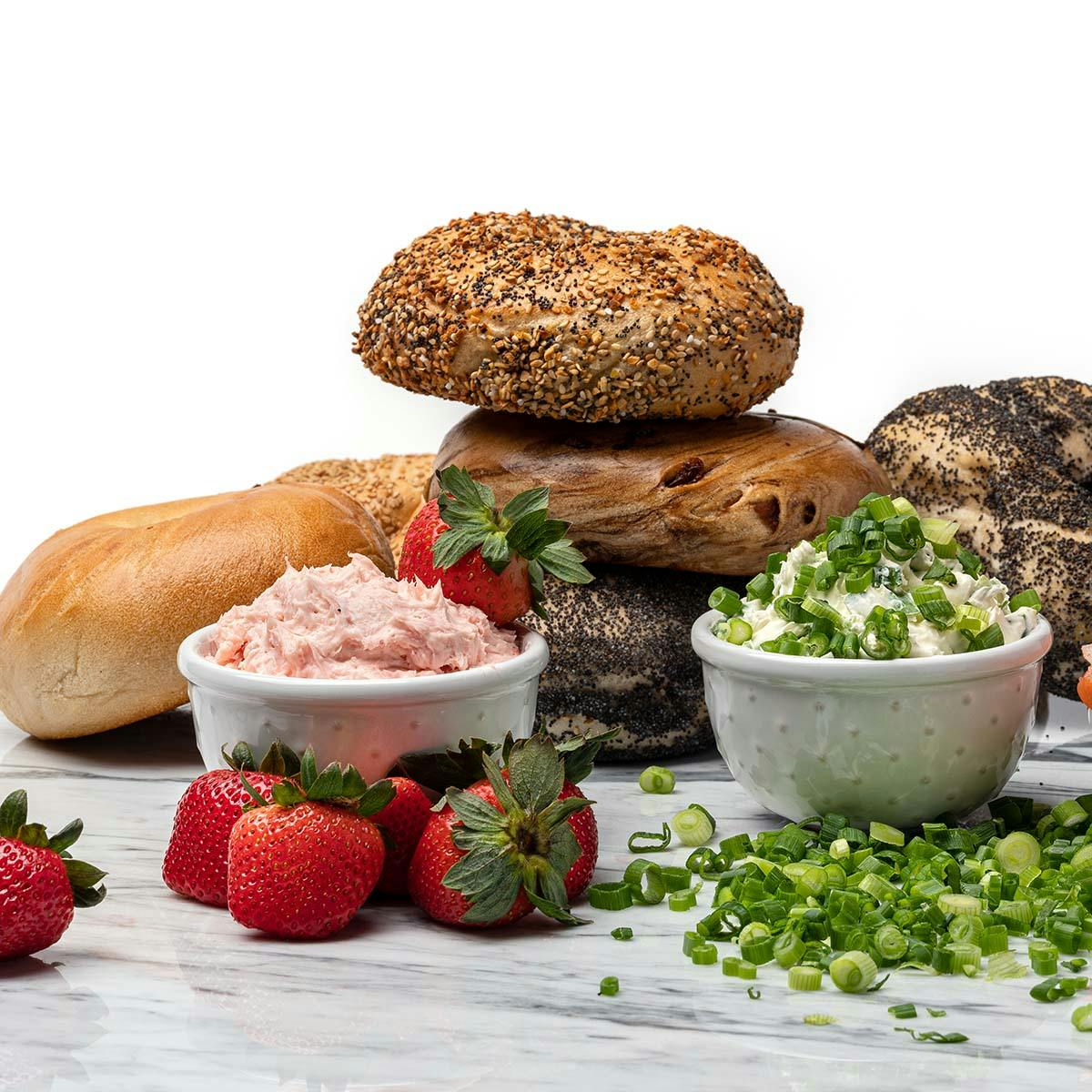 Par-Baked Bagels Dozen + Cream Cheese + 6 Bagels FREE by Brooklyn Bagel