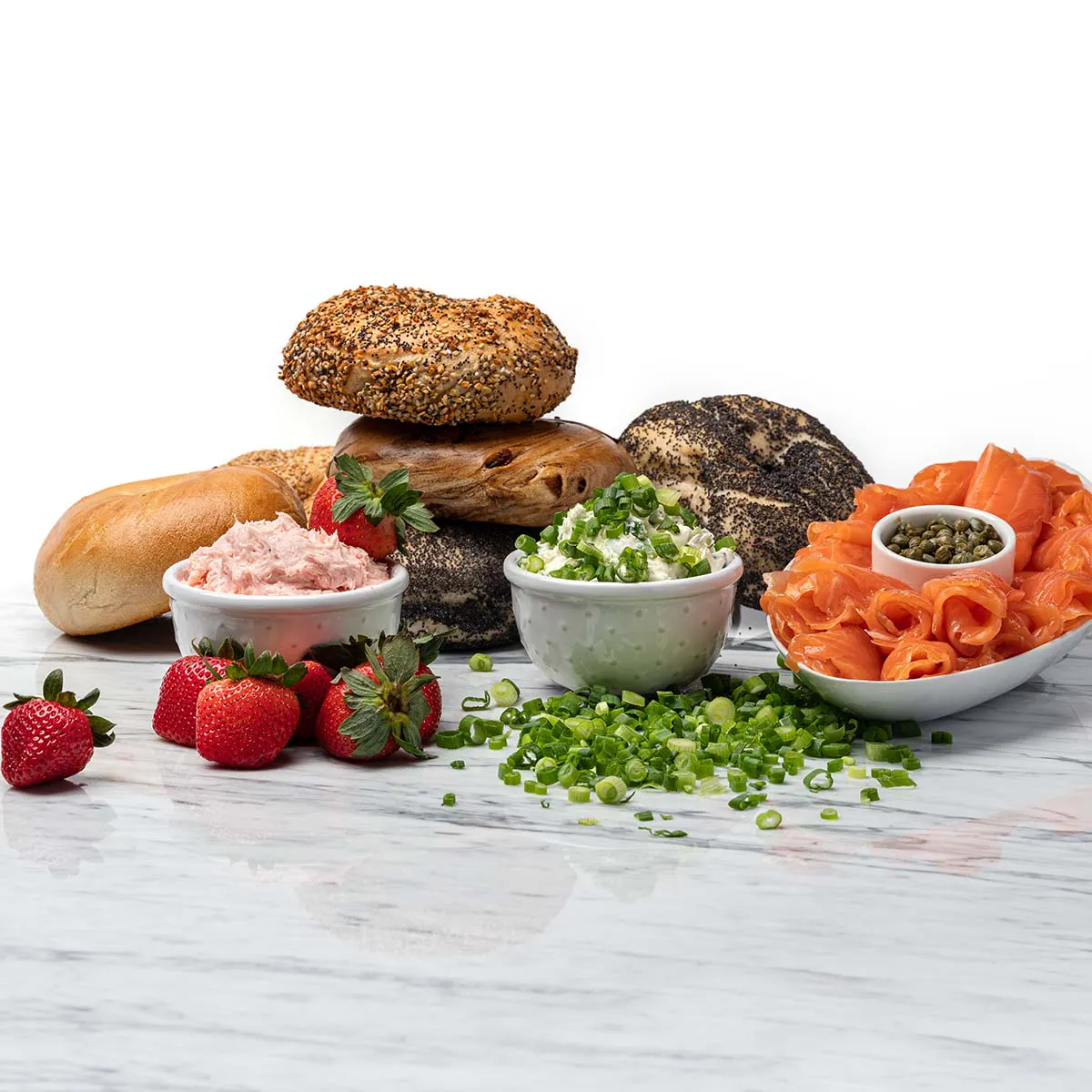 Par-Baked Bagel Brunch for 6 + 6 Bagels FREE by Brooklyn Bagel - Alternate image 1
