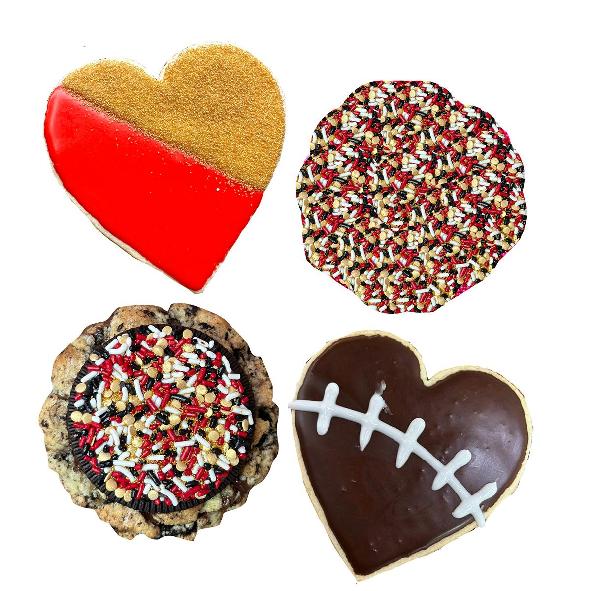 Championship Shuffle Lovers GIANT Cookies Pack by Big Fat Cookie