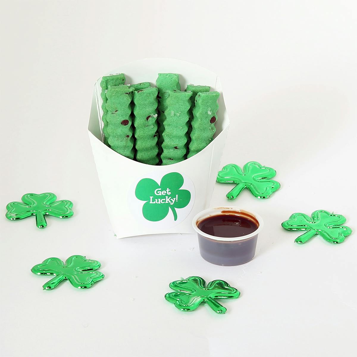 St. Patrick's Day Cookie Fries Basket - 8 Cartons by The Cookie Joint - Alternate image 3