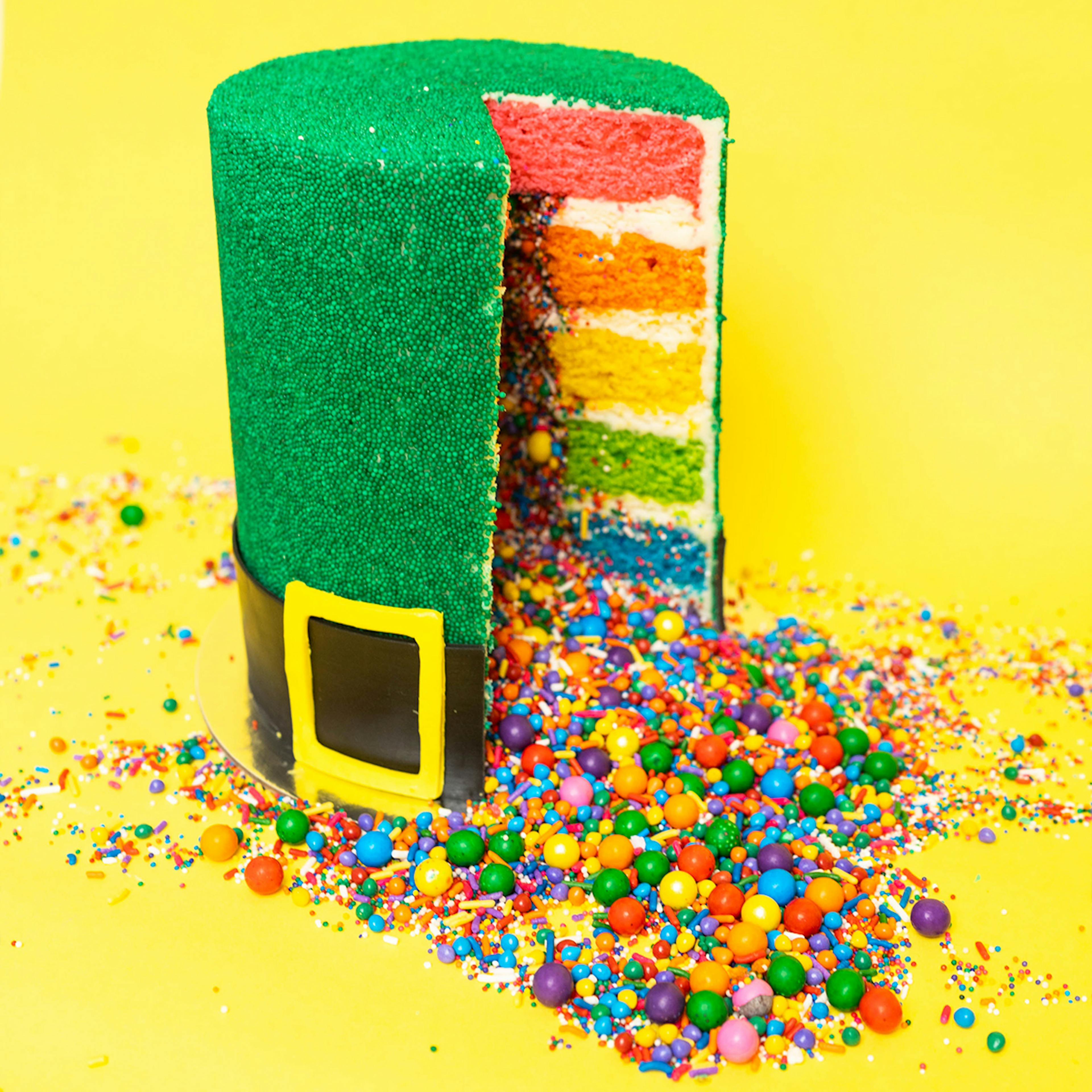St. Patrick's Day Hat Explosion® Cake by Flour Shop