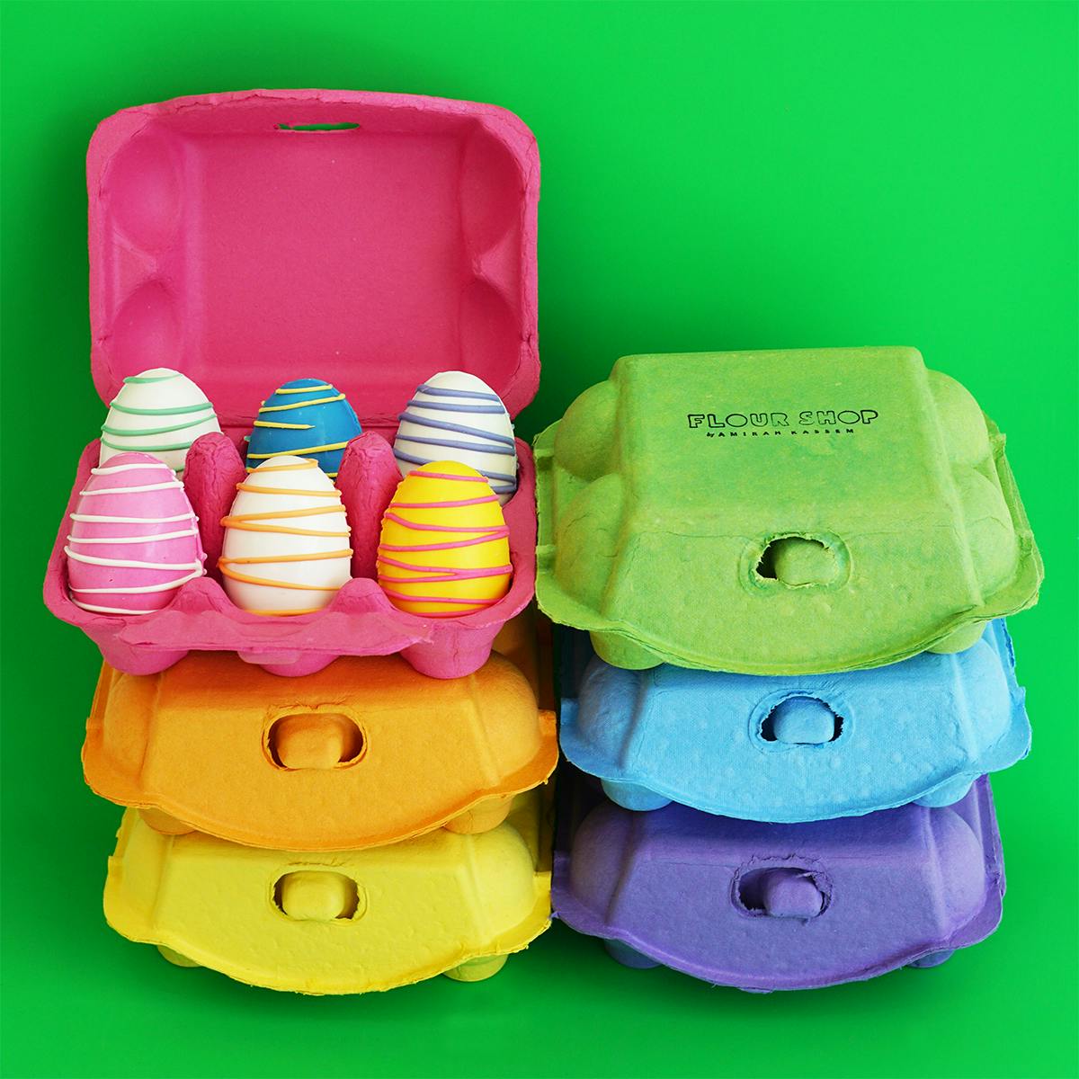 Easter Egg Carton Cake Balls - 12 Pack by Flour Shop - Alternate image 1