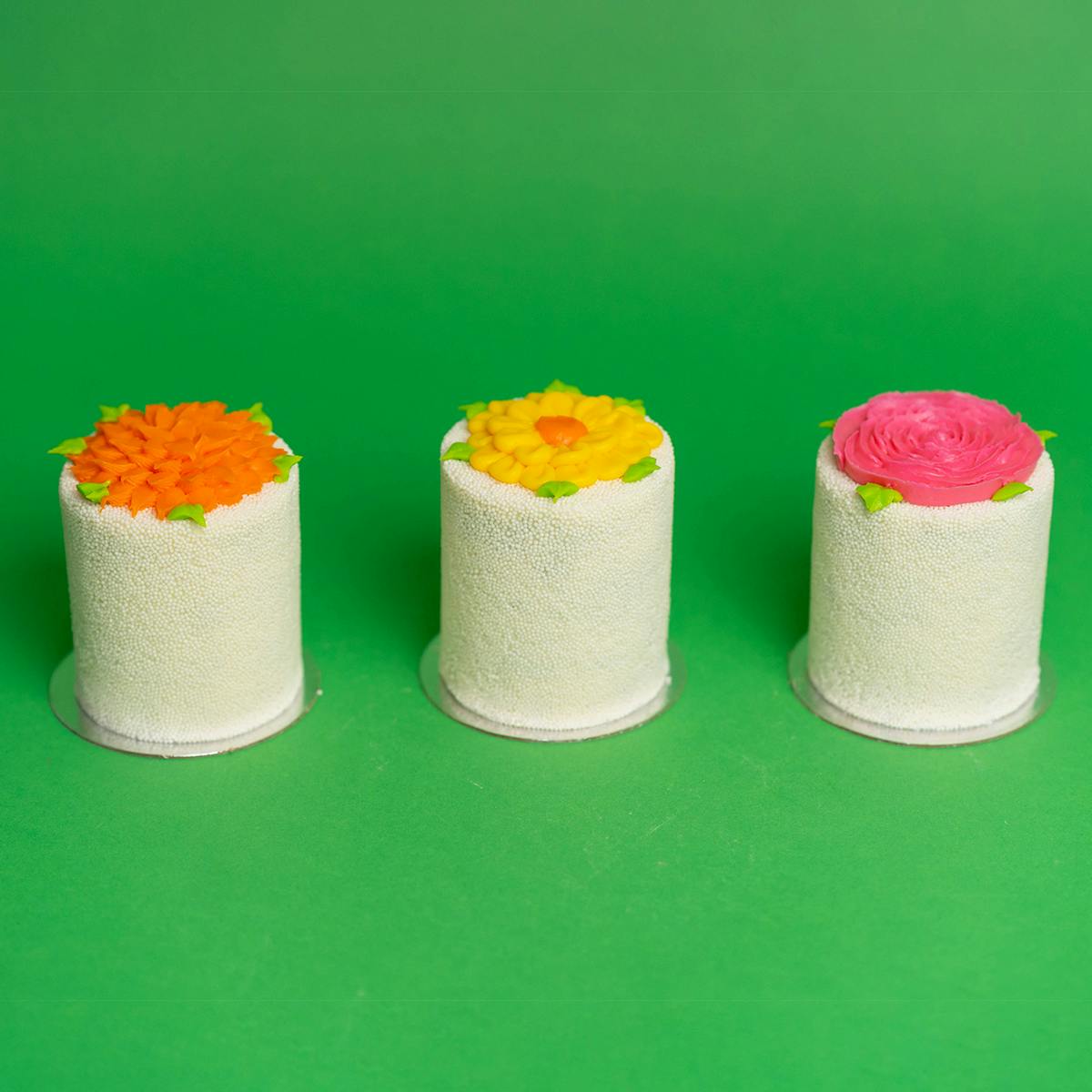 Mini Flower Explosion® Cakes - 3 Pack by Flour Shop - Alternate image 2