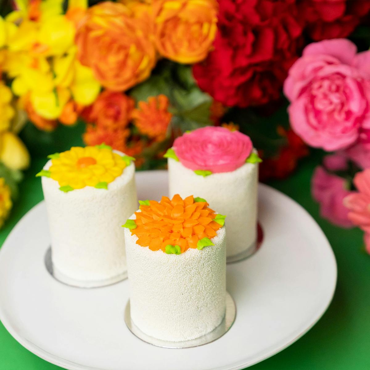 Mini Flower Explosion® Cakes - 3 Pack by Flour Shop