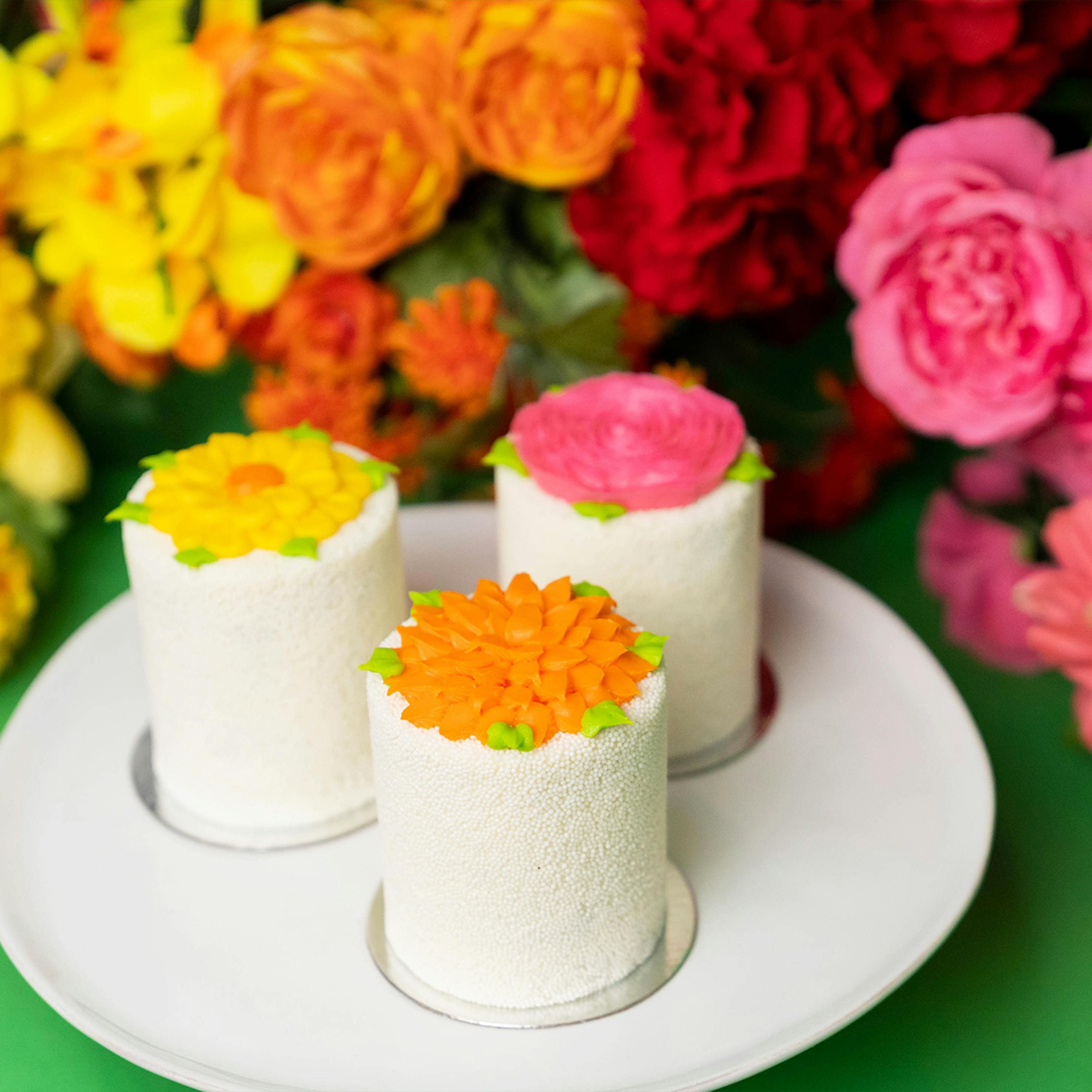 Mini Flower Explosion® Cakes - 3 Pack by Flour Shop