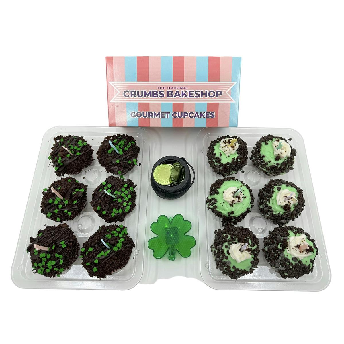 St. Patrick's Day Cupcakes - 12 Pack by Crumbs Bakeshop