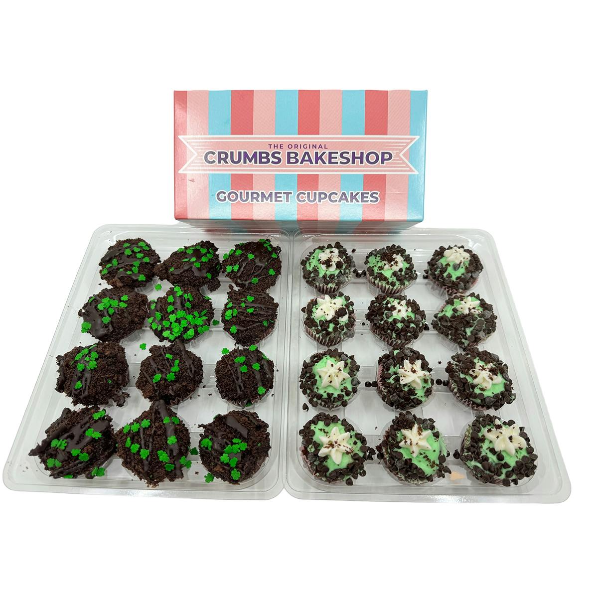 St. Patrick's Day Mini Cupcakes - 24 Pack by Crumbs Bakeshop - Alternate image 1
