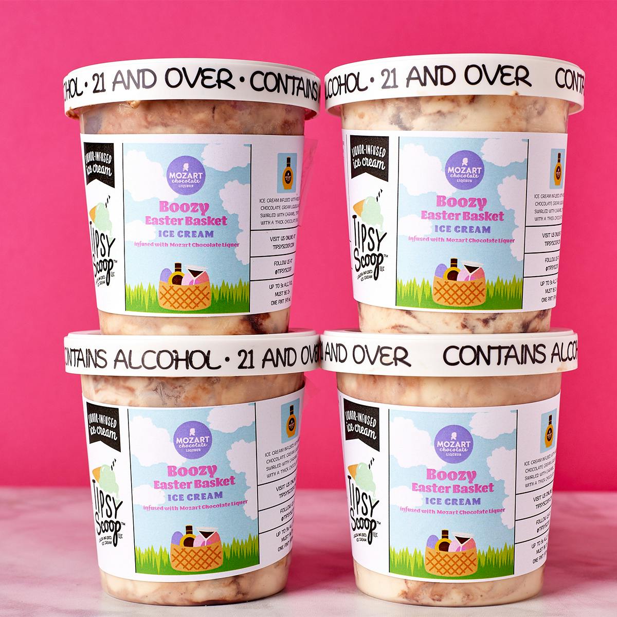 Easter Basket Boozy Ice Cream - 4 Pints by Tipsy Scoop Boozy Ice Cream - Alternate image 5
