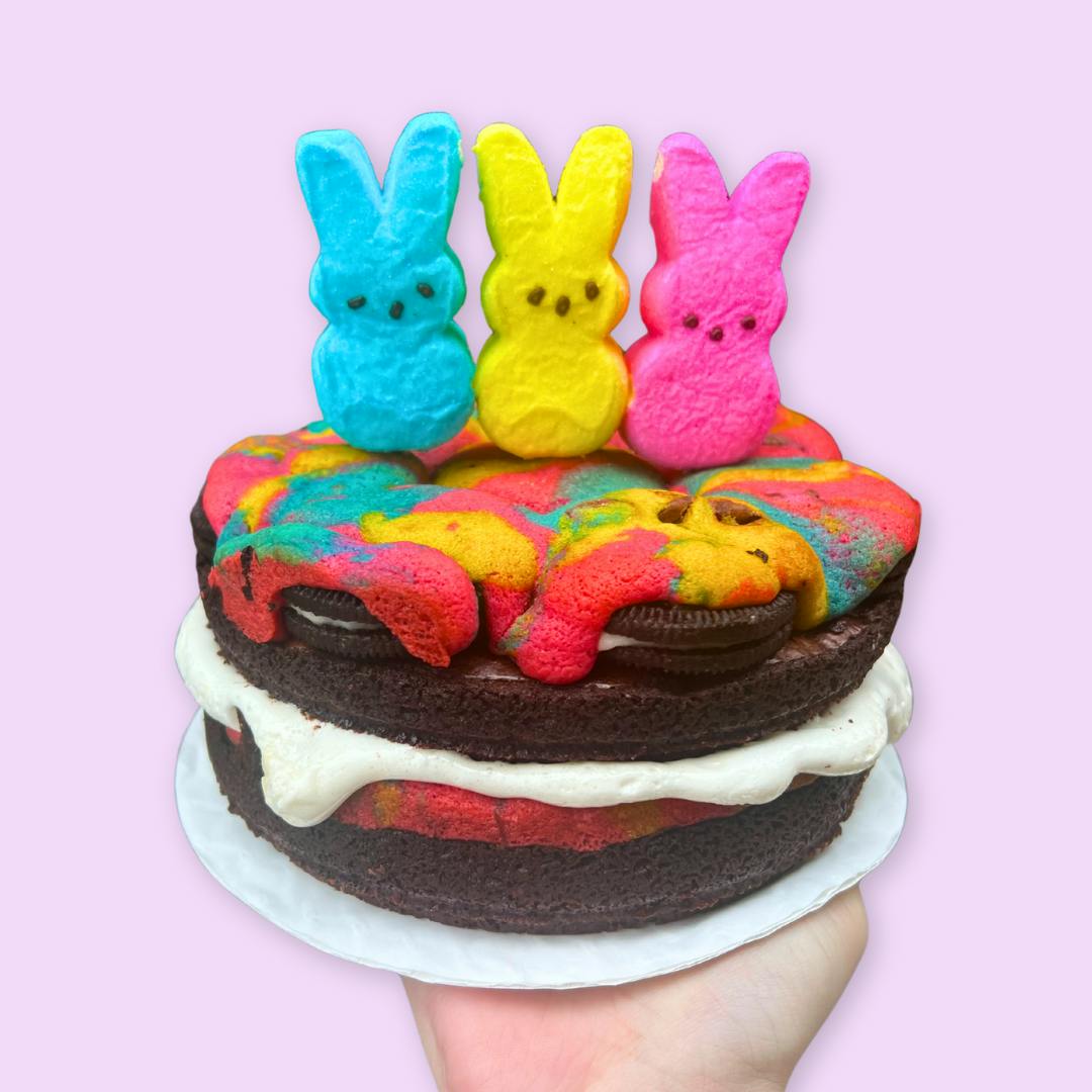 Stacked Easter Brookie Cake by Baked in Color