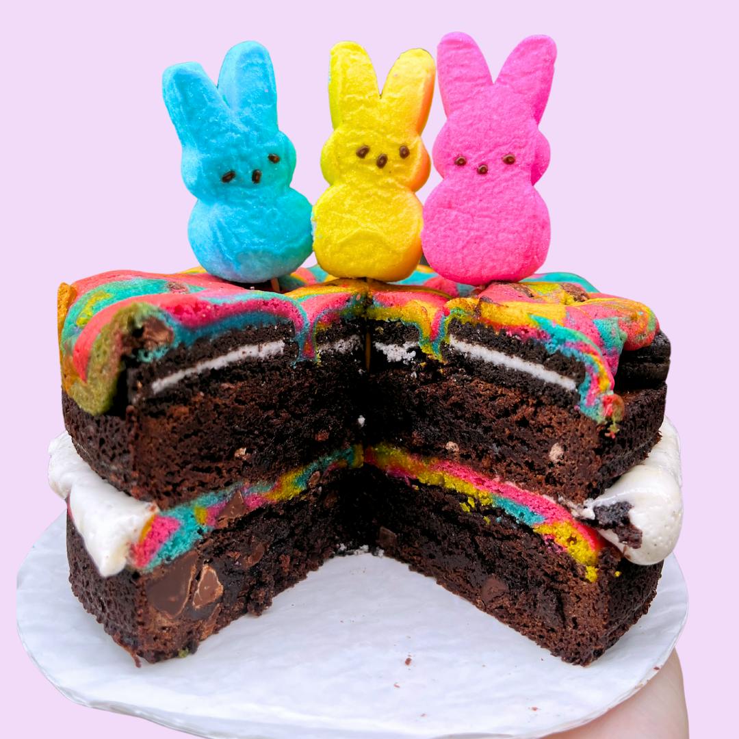 Stacked Easter Brookie Cake by Baked in Color - Alternate image 1
