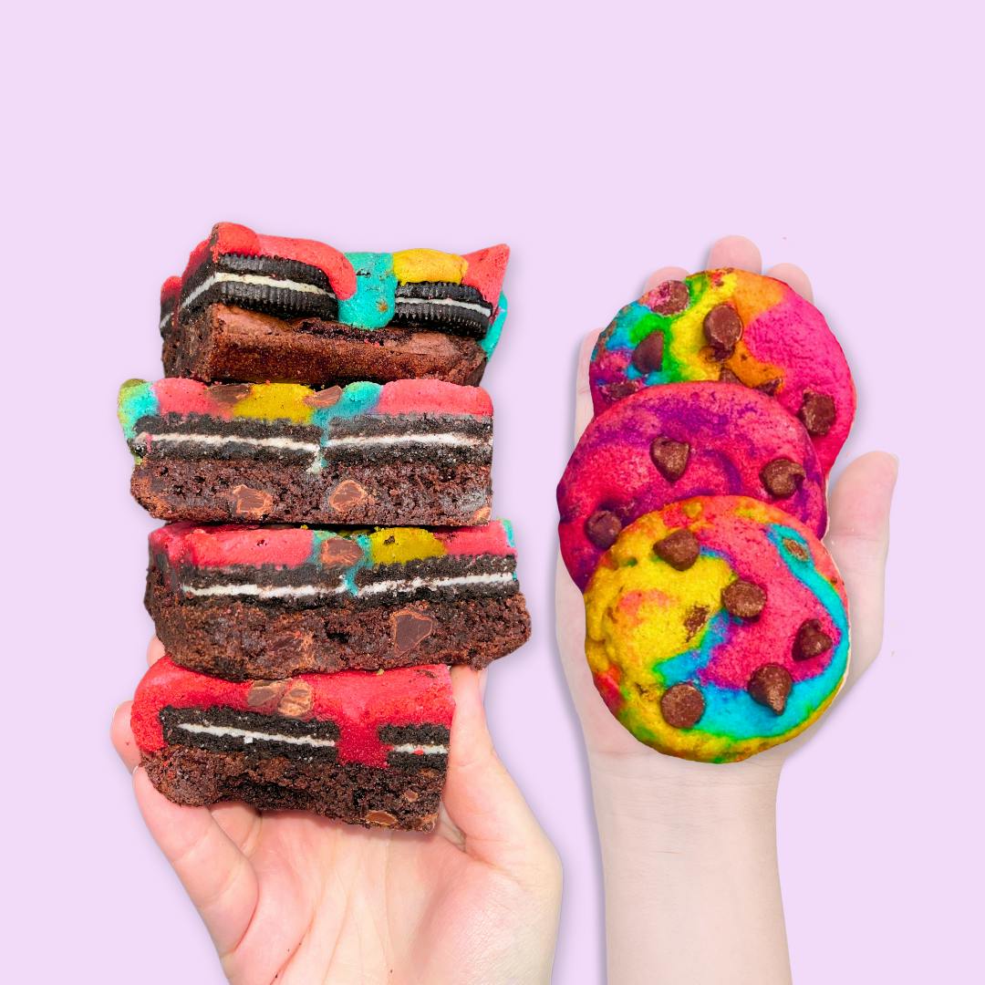 Easter Oreo Brookie + Cookie Combo by Baked in Color
