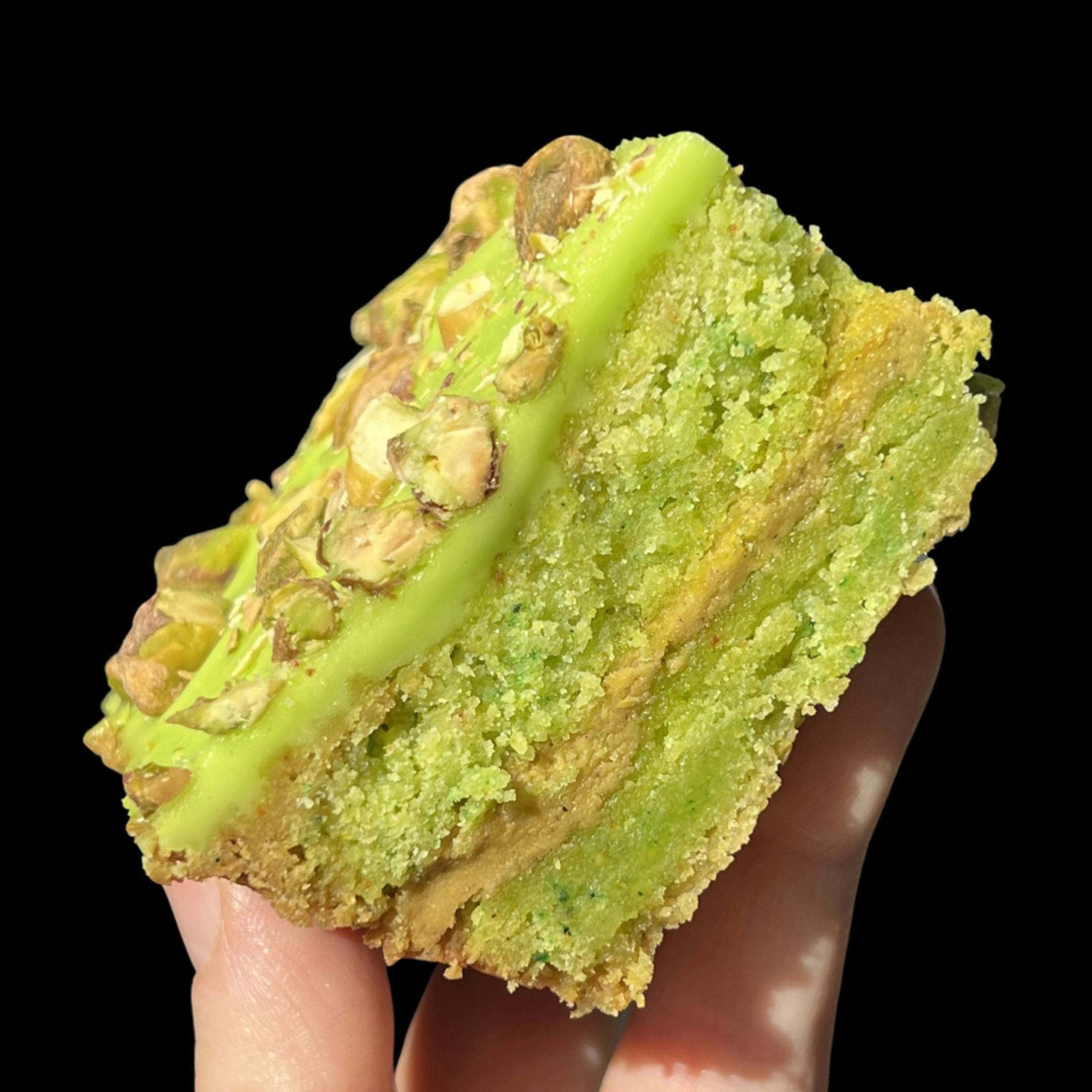 Pistachio Bakewell Shortbread Tray by Shortbread Society - Alternate image 1