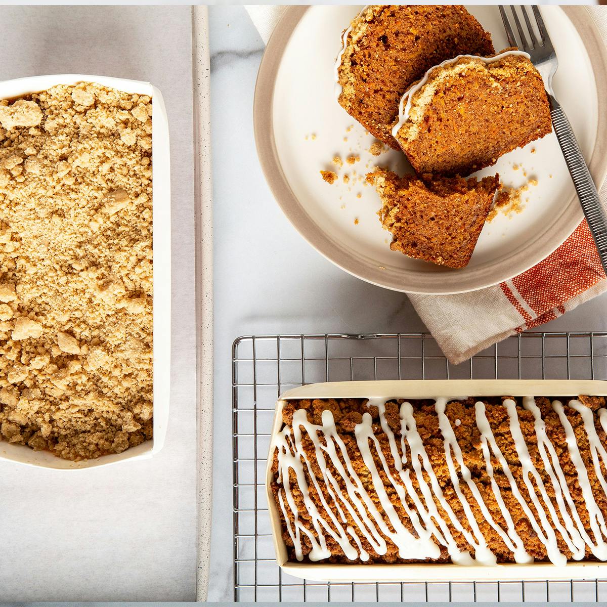 Carrot Crumb Loaf Cake - 2 Pack by Porto's Bakery