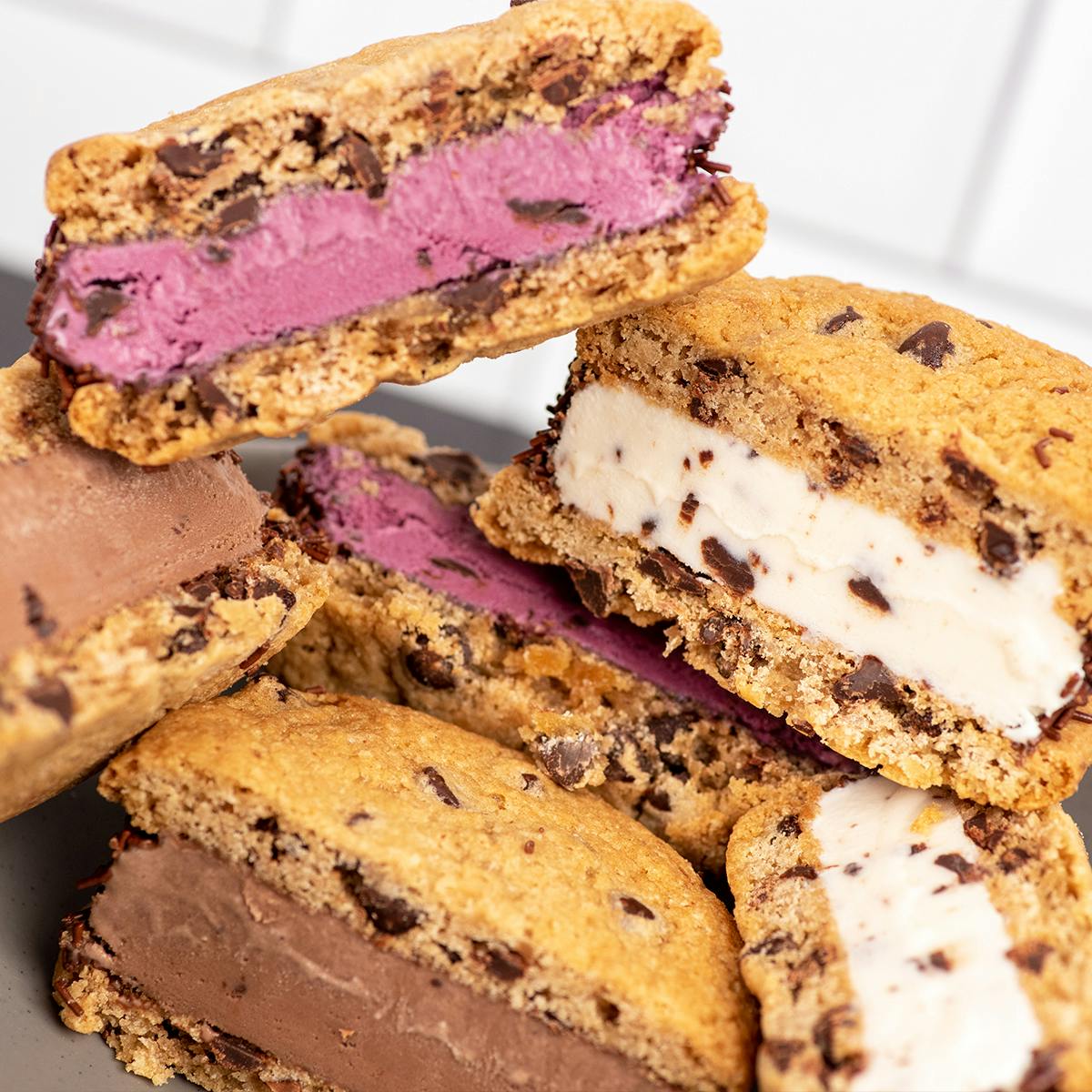 St. Patty's “Chip Wheelies” Ice Cream Sandwiches - 12 Pack by Graeter's Ice Cream - Alternate image 1