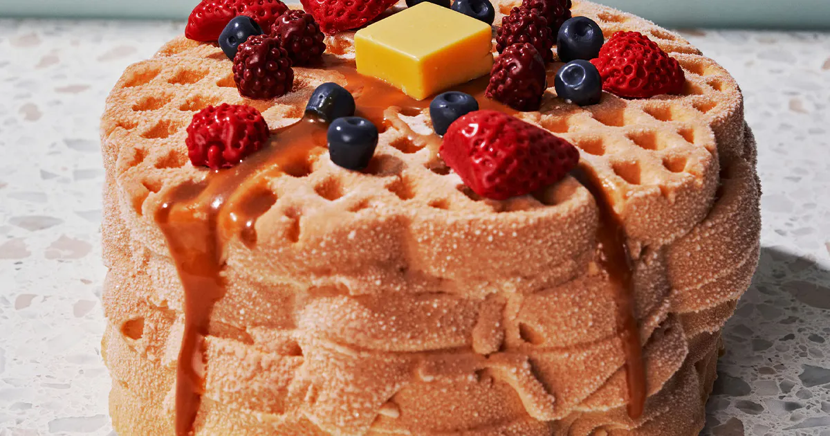 "Breakfast in Bed" Waffle Ice Cream Stack Cake by Life Raft Treats ...