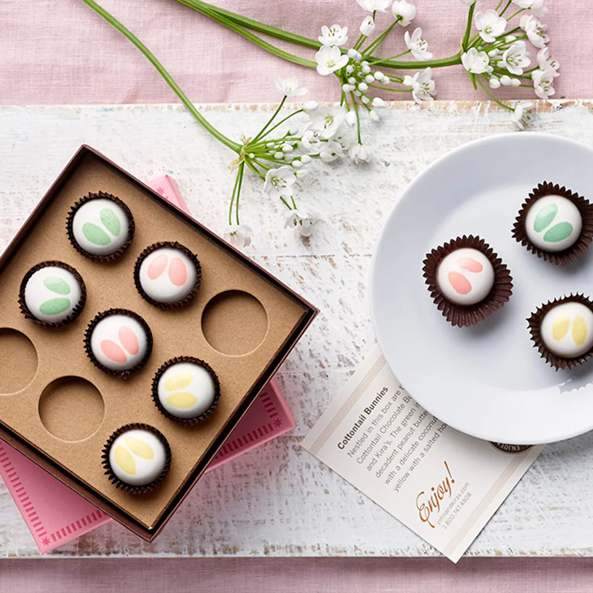 Cottontail Chocolate Bunnies by John & Kira's