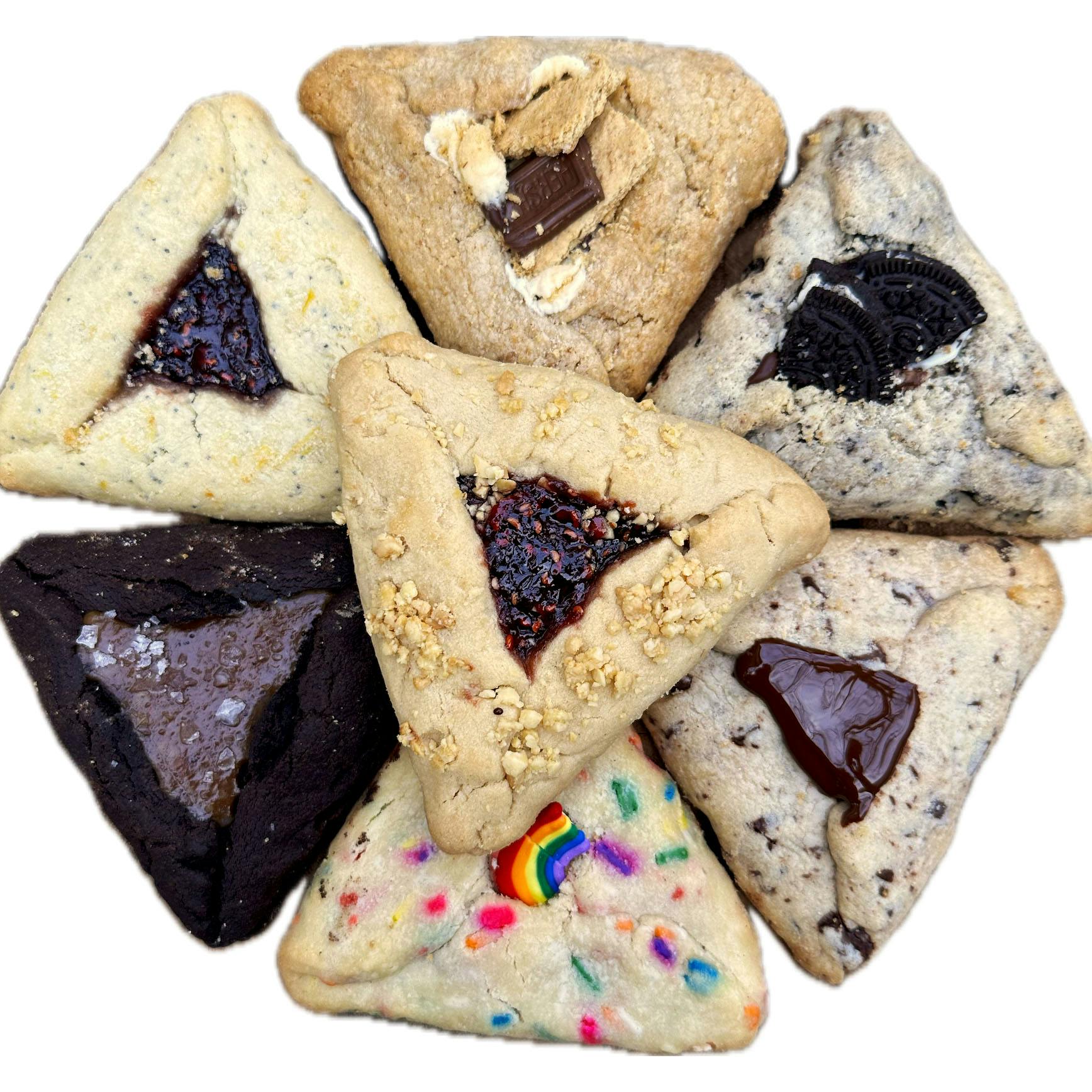 Purim Hamantashen Cookies - 7 Pack by Big Fat Cookie