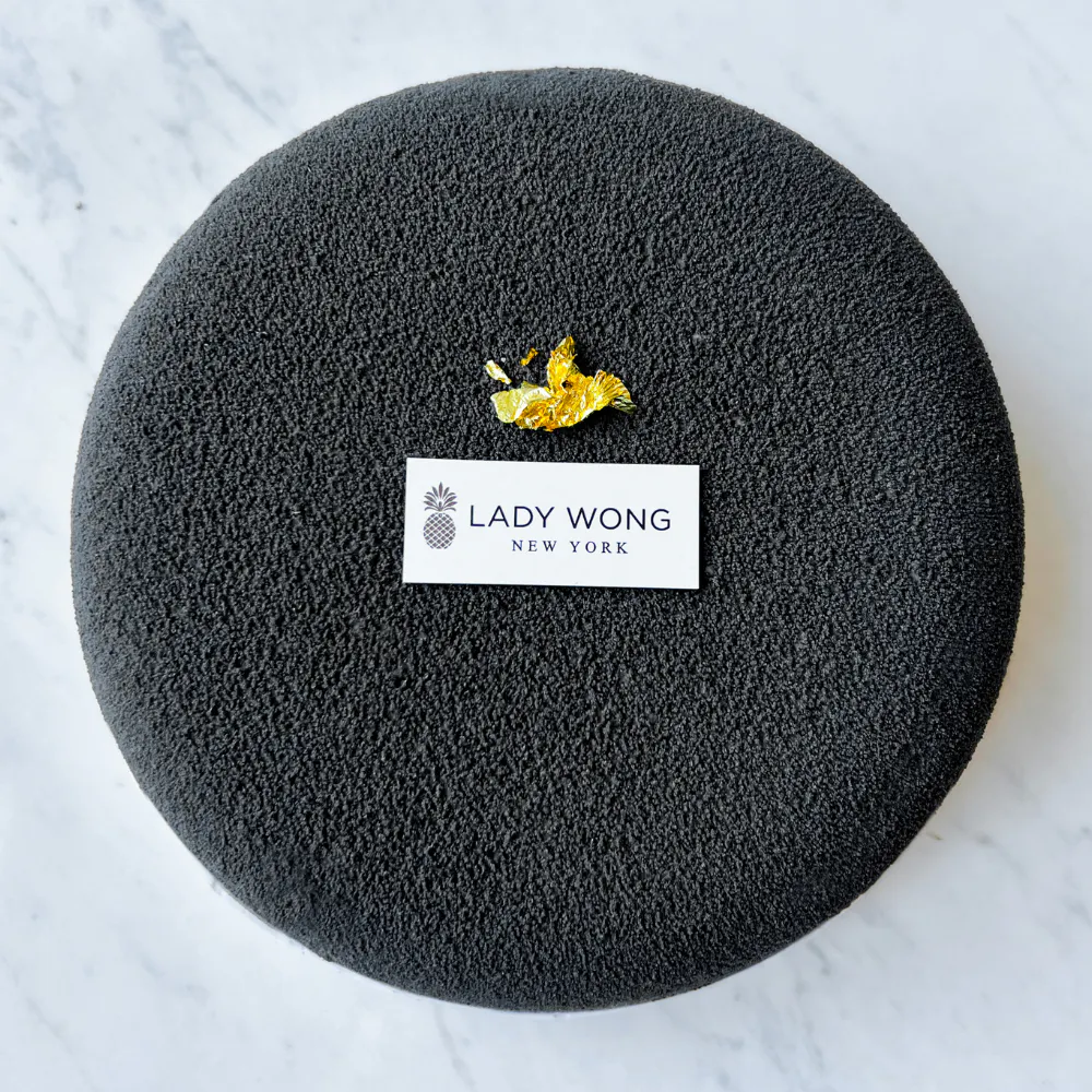 Lady Wong Patisserie - Black Sesame Passion Fruit Entremet Cake