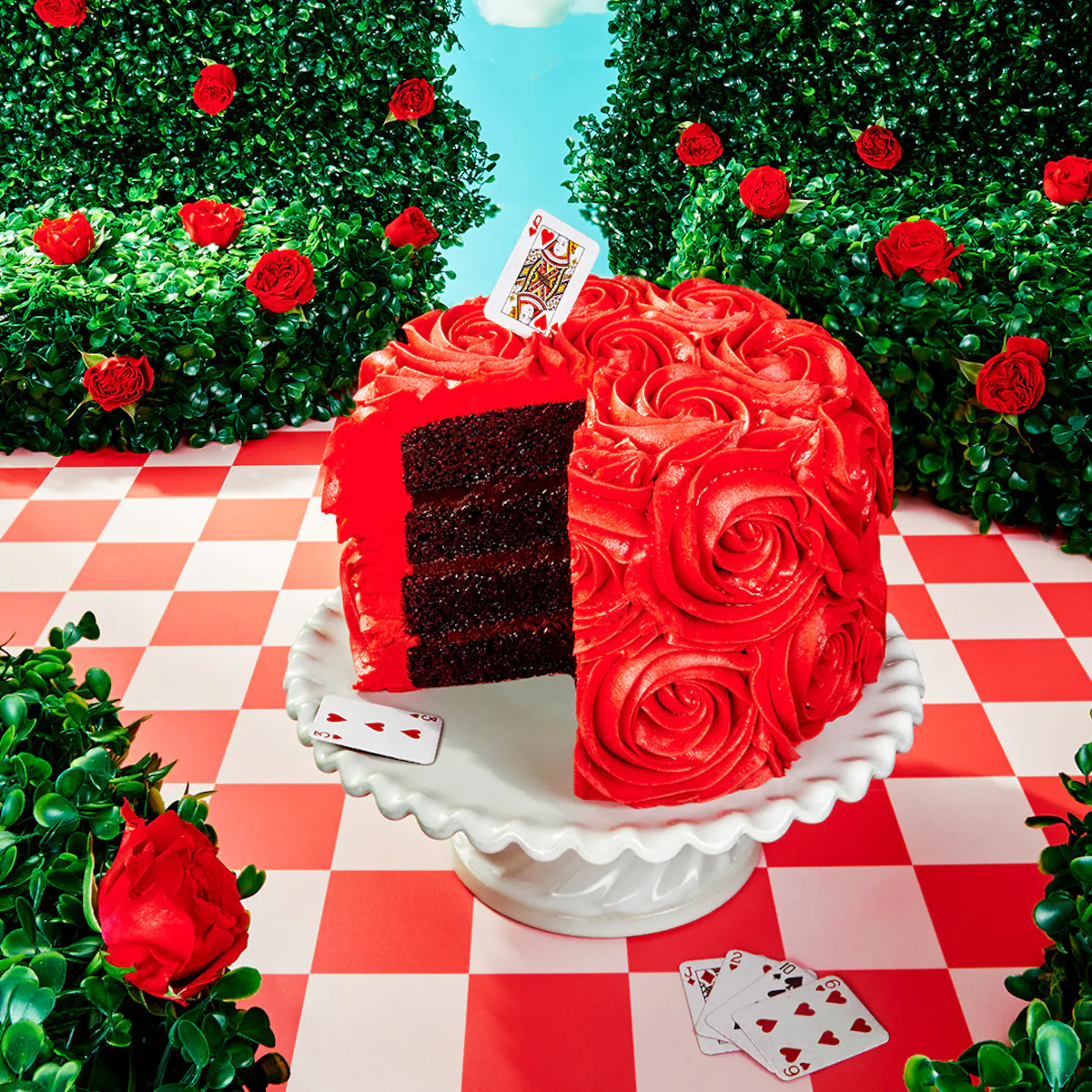 Walmart Cake Red Roses Goldbelly Red Rose Chocolate Cake by We Take the Cake | Goldbelly