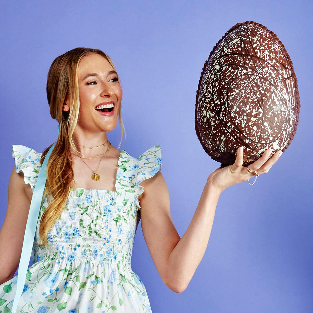 GIANT Milk Chocolate Speckled Dinosaur Egg by Knipschildt Chocolatier - Alternate image 1